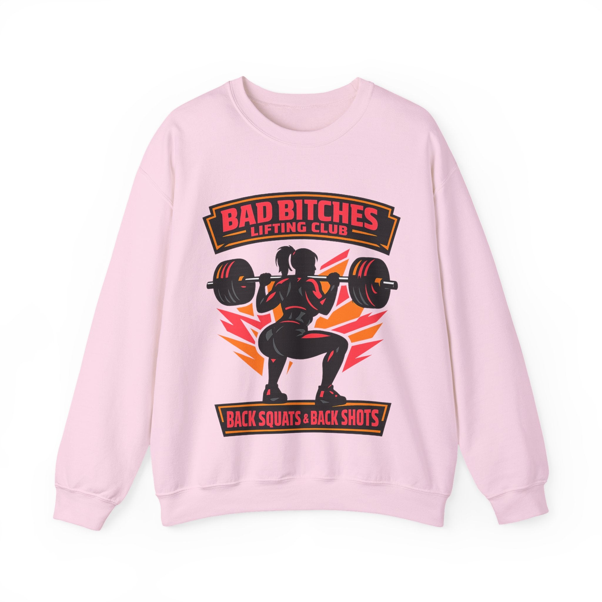 Bad Bitches Lifting Club Crewneck Sweatshirt — Women's Weightlifting Gym Pullover