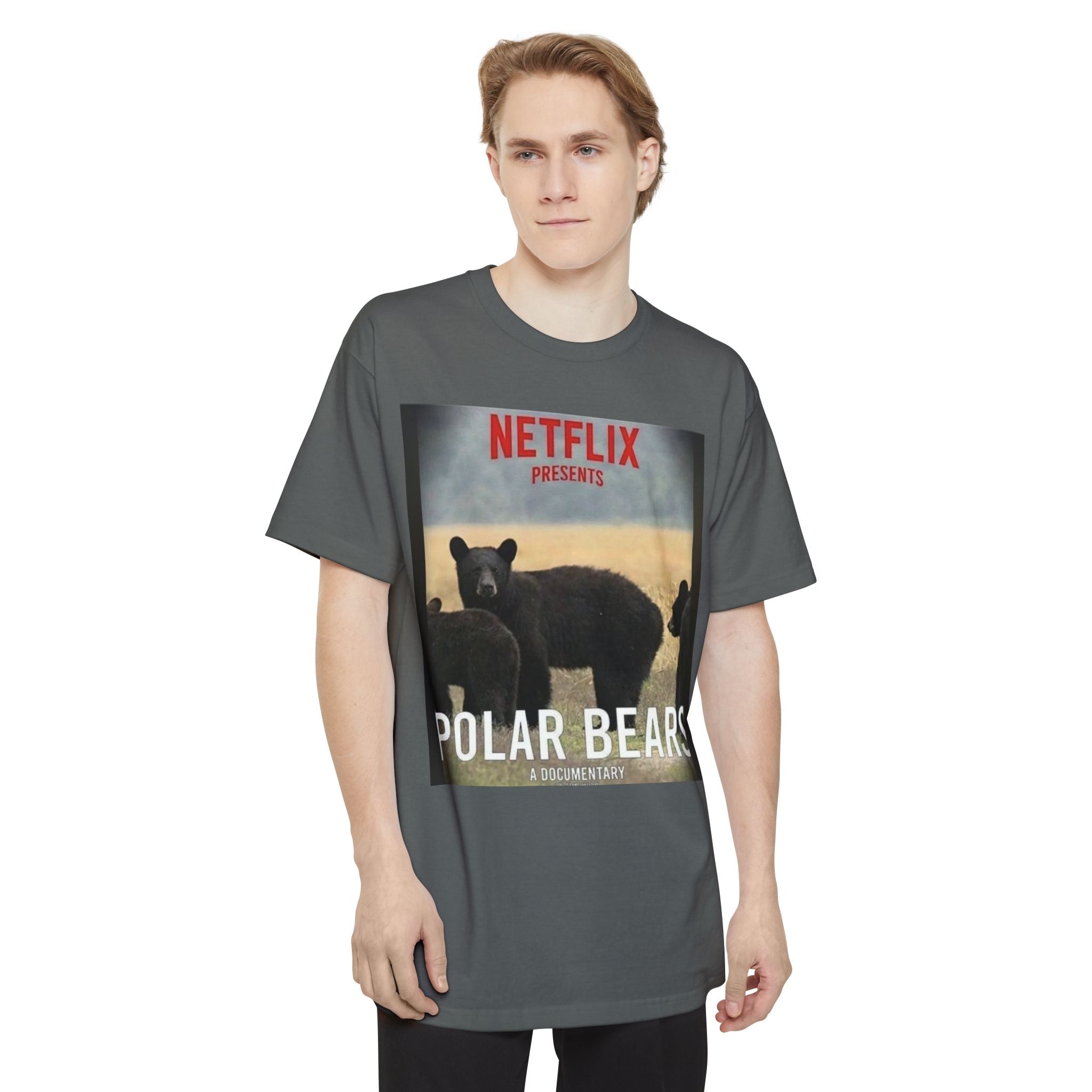 Don't be a Pussy | Polar Bears & Pug Graphic Tall Tee