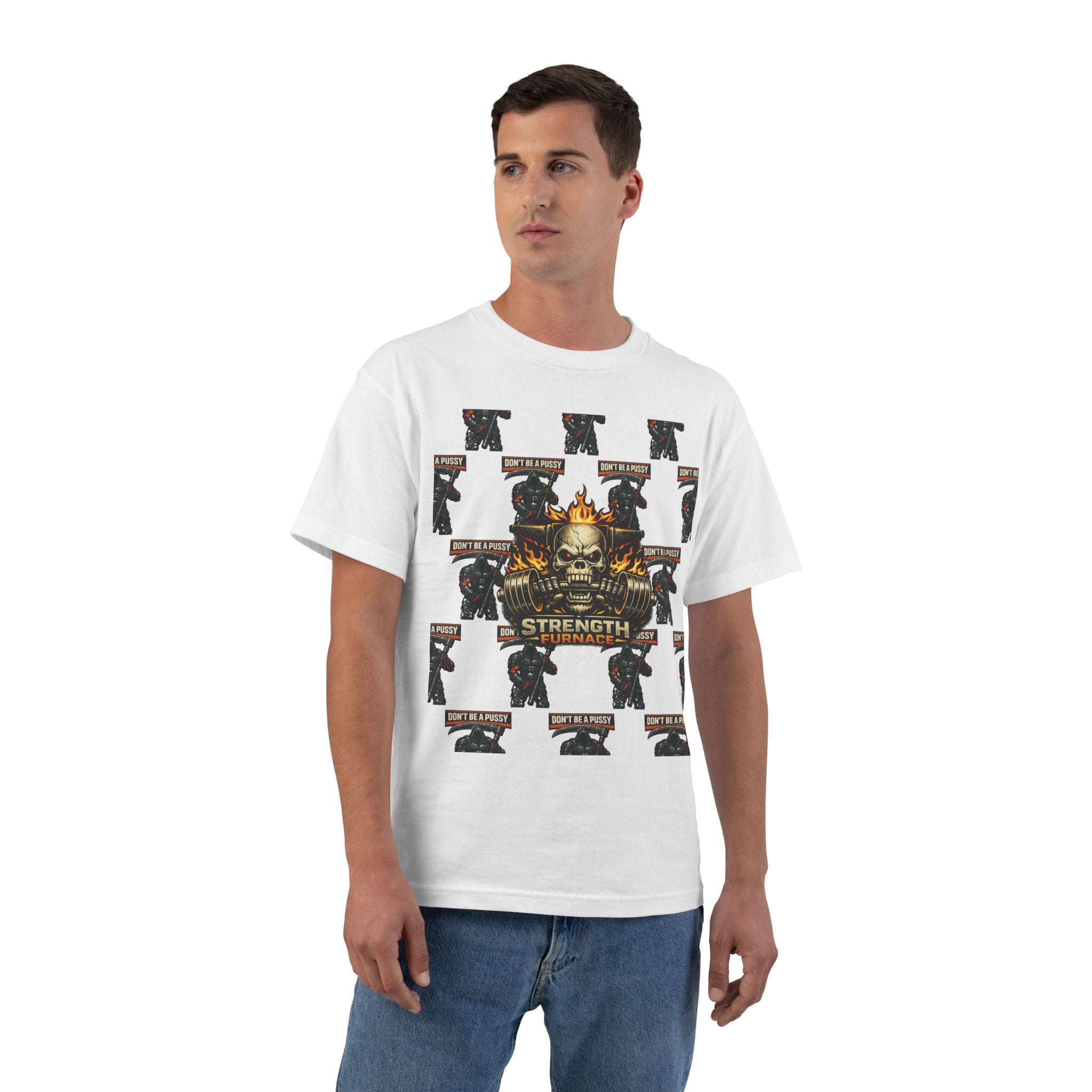 Don't be a Pussy | Skull Graphic T-Shirt