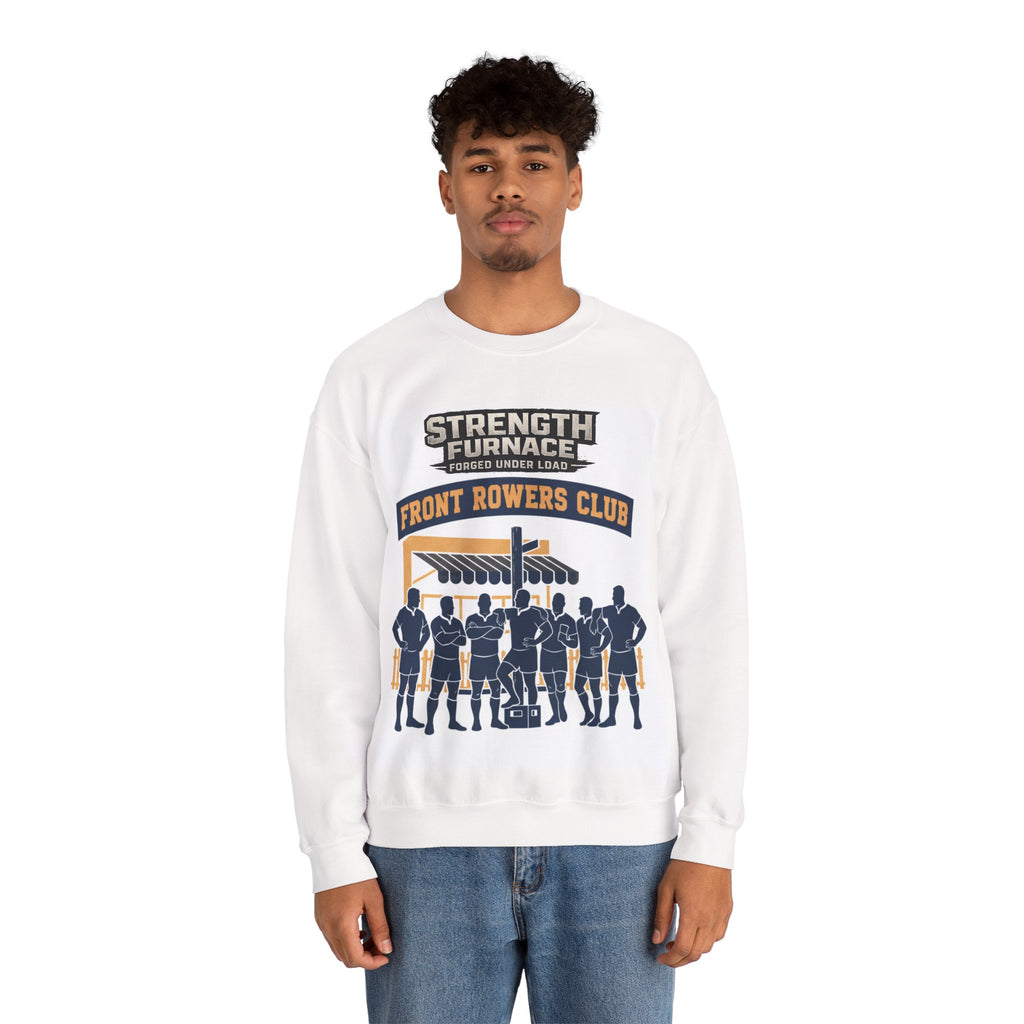 Front Rowers Club Crewneck Sweatshirt — Strength Furnace Team Hoodie