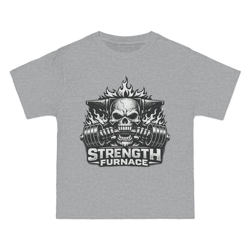 Strength Furnace Skull Gym T-Shirt — Deadlift Weightlifting Tee
