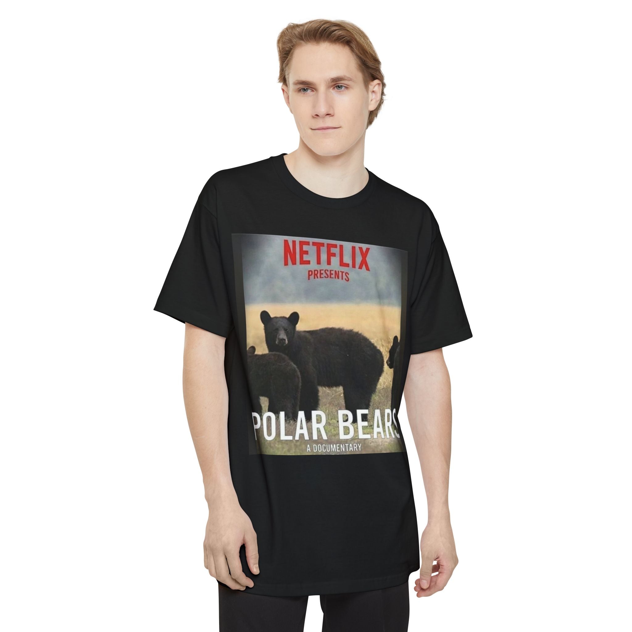 Don't be a Pussy | Polar Bears & Pug Graphic Tall Tee