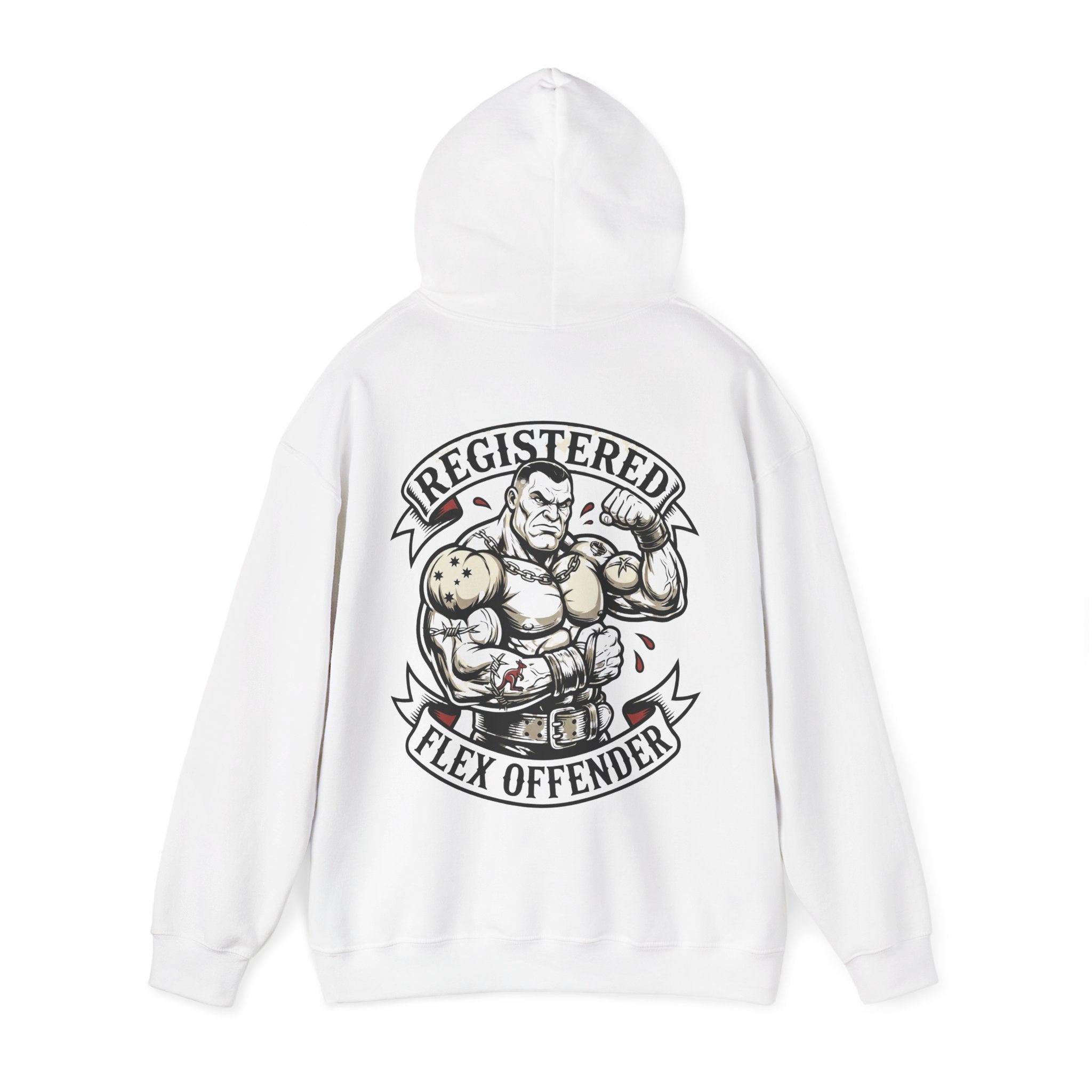 Registered Flex Offender Hoodie — Strength Furnace Gym Pullover