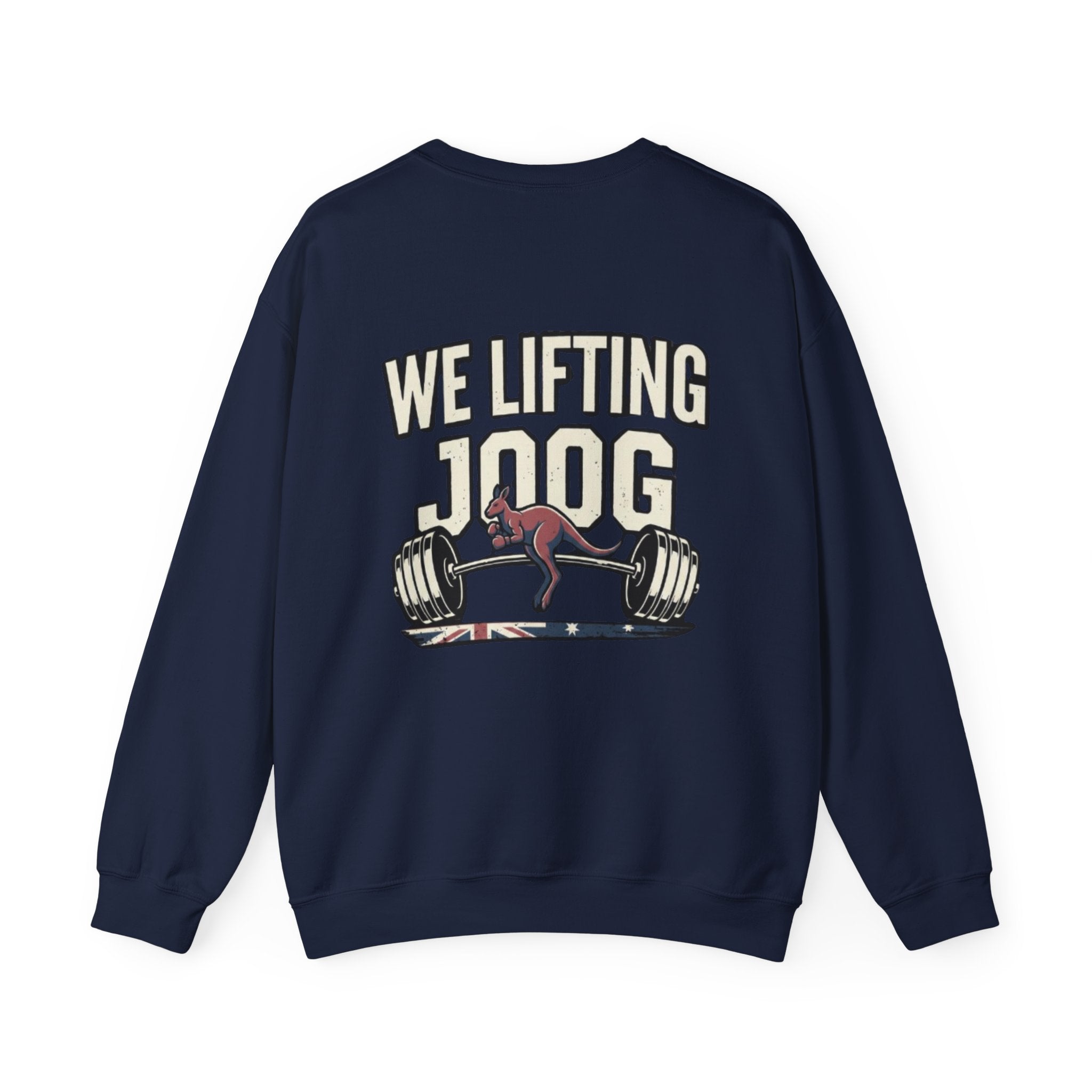 Crewneck Sweatshirt — Strength Furnace “We Lifting Joog” Weightlifting Graphic