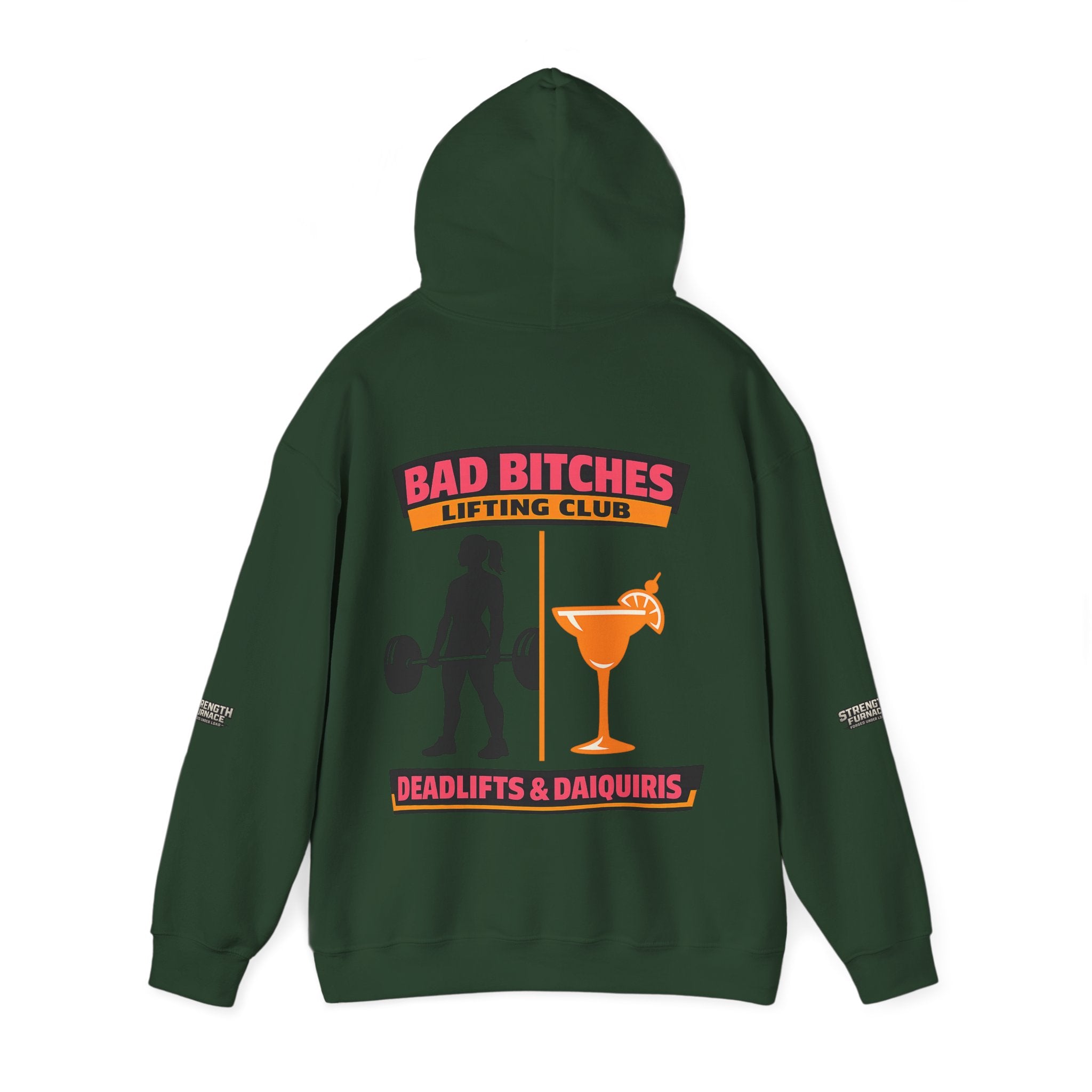 Hoodie — Bad Bitches Lifting Club “Deadlifts & Daiquiris” Weightlifting Hoodie