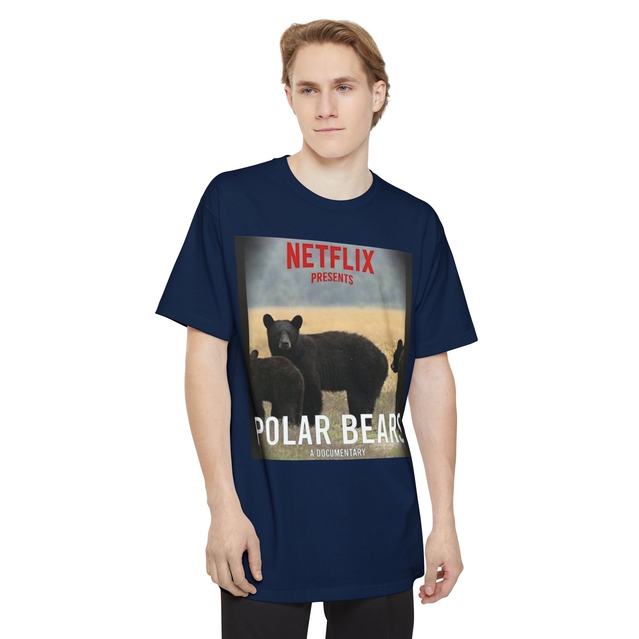 Don't be a Pussy | Polar Bears & Pug Graphic Tall Tee