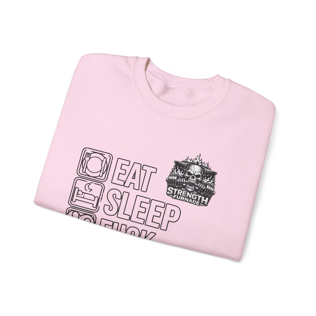 Crewneck Sweatshirt — Eat Sleep Fuck Lift Repeat Gym Graphic