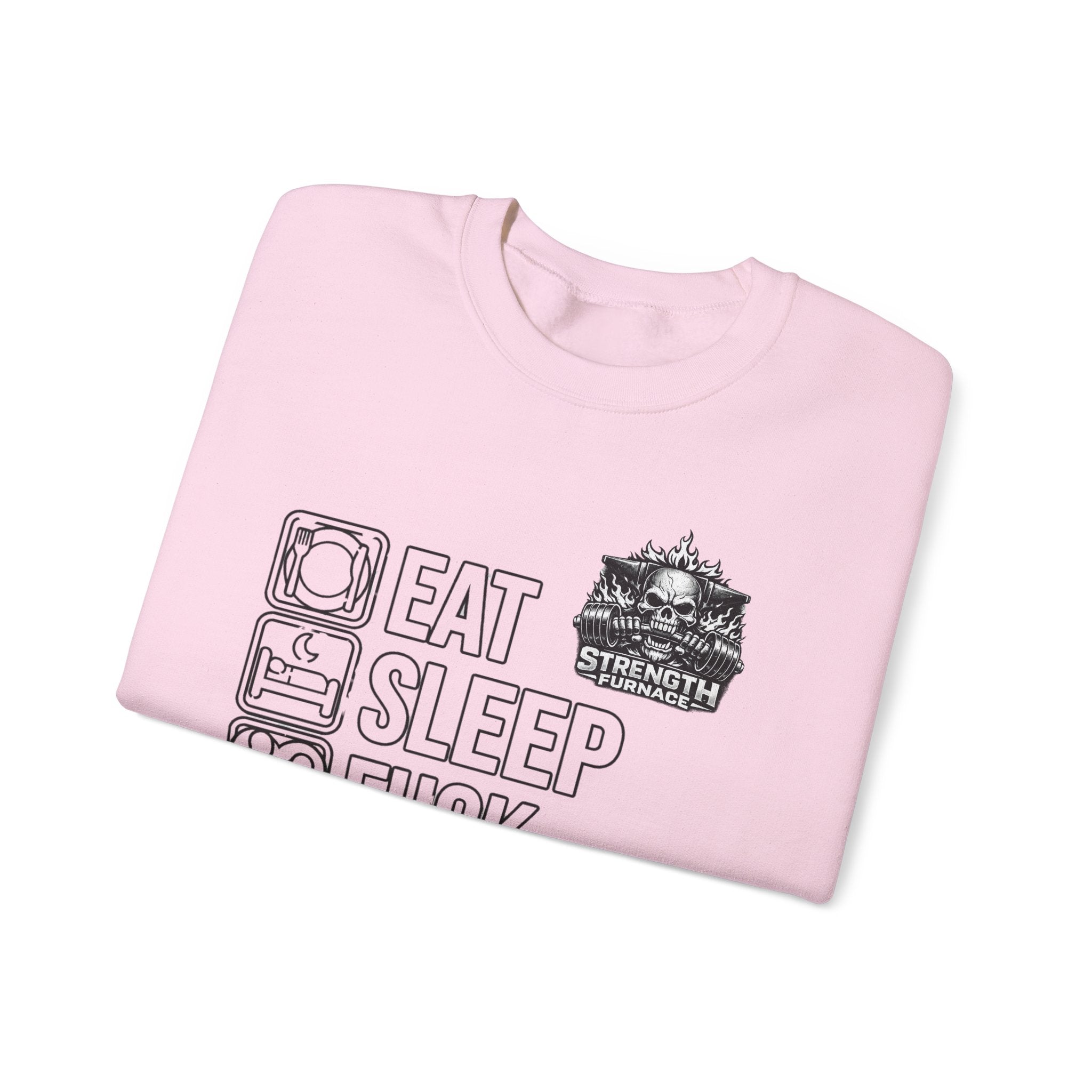 Crewneck Sweatshirt — Eat Sleep Fuck Lift Repeat Gym Graphic
