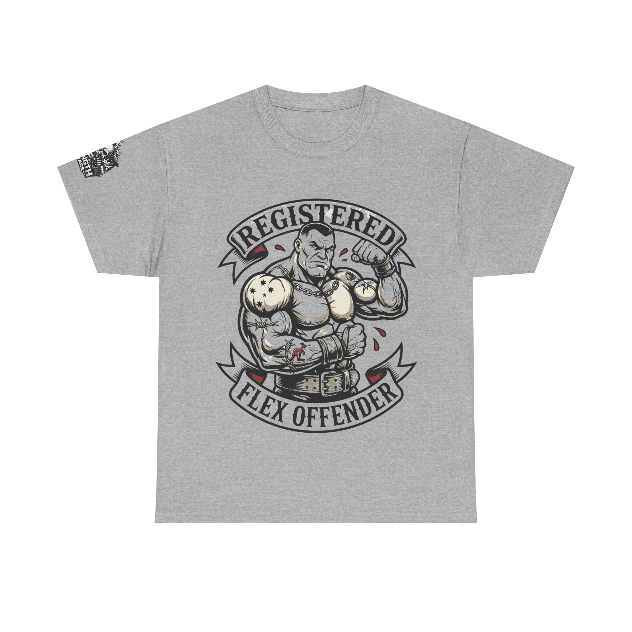 Registered Flex Offender T-Shirt — Strength Furnace Gym Tee