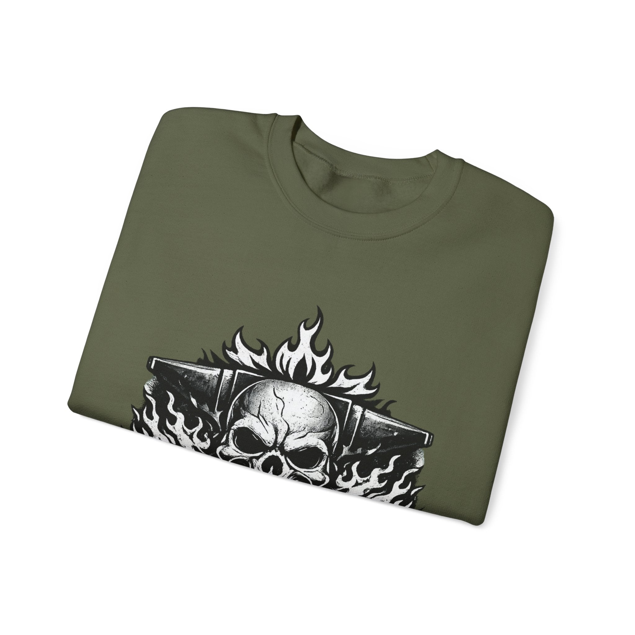 Strength Furnace Crewneck Sweatshirt — "Deadlift or Die" Gym Pullover
