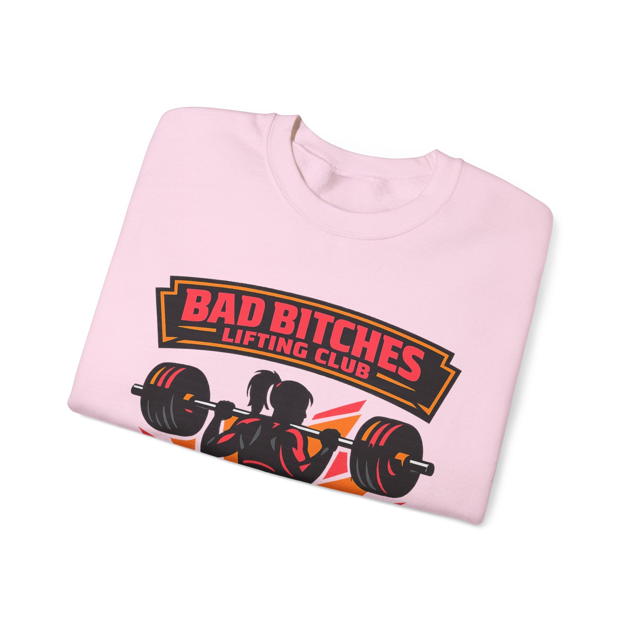 Bad Bitches Lifting Club Crewneck Sweatshirt — Women's Weightlifting Gym Pullover