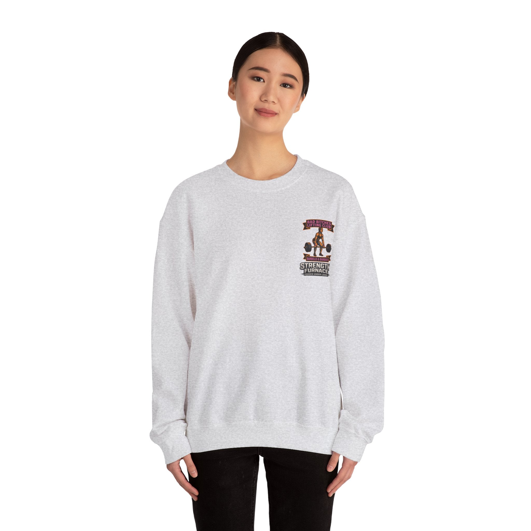 Bad Bitches Lifting Club Sweatshirt —  "Deadlifts & Daiquiris" Gym Crewneck