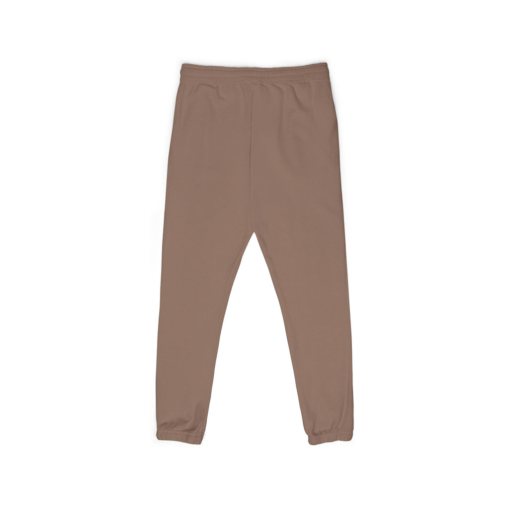 Graphic Sweatpants — Vertical 'Peace, Love, Music' Retro Band Design