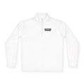 Quarter-Zip Pullover — "Calories Don't Burn, I Crush Them" Vintage Gym Graphic