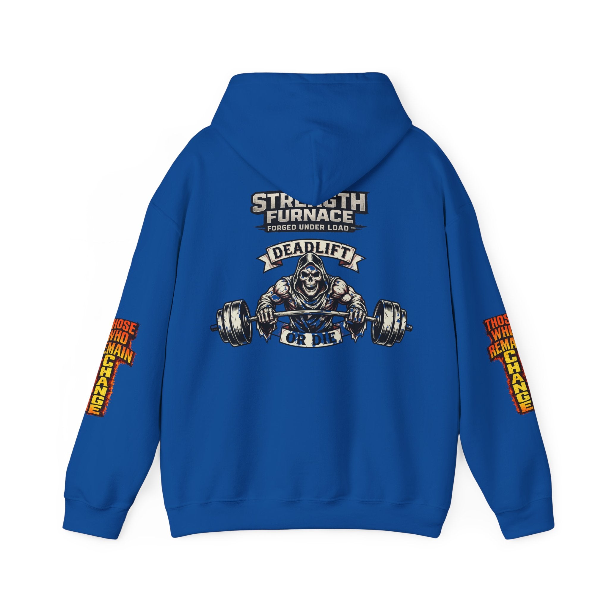 Strength Furnace Deadlift Hoodie — "Deadlift or Die" Weightlifting Gym Sweatshirt