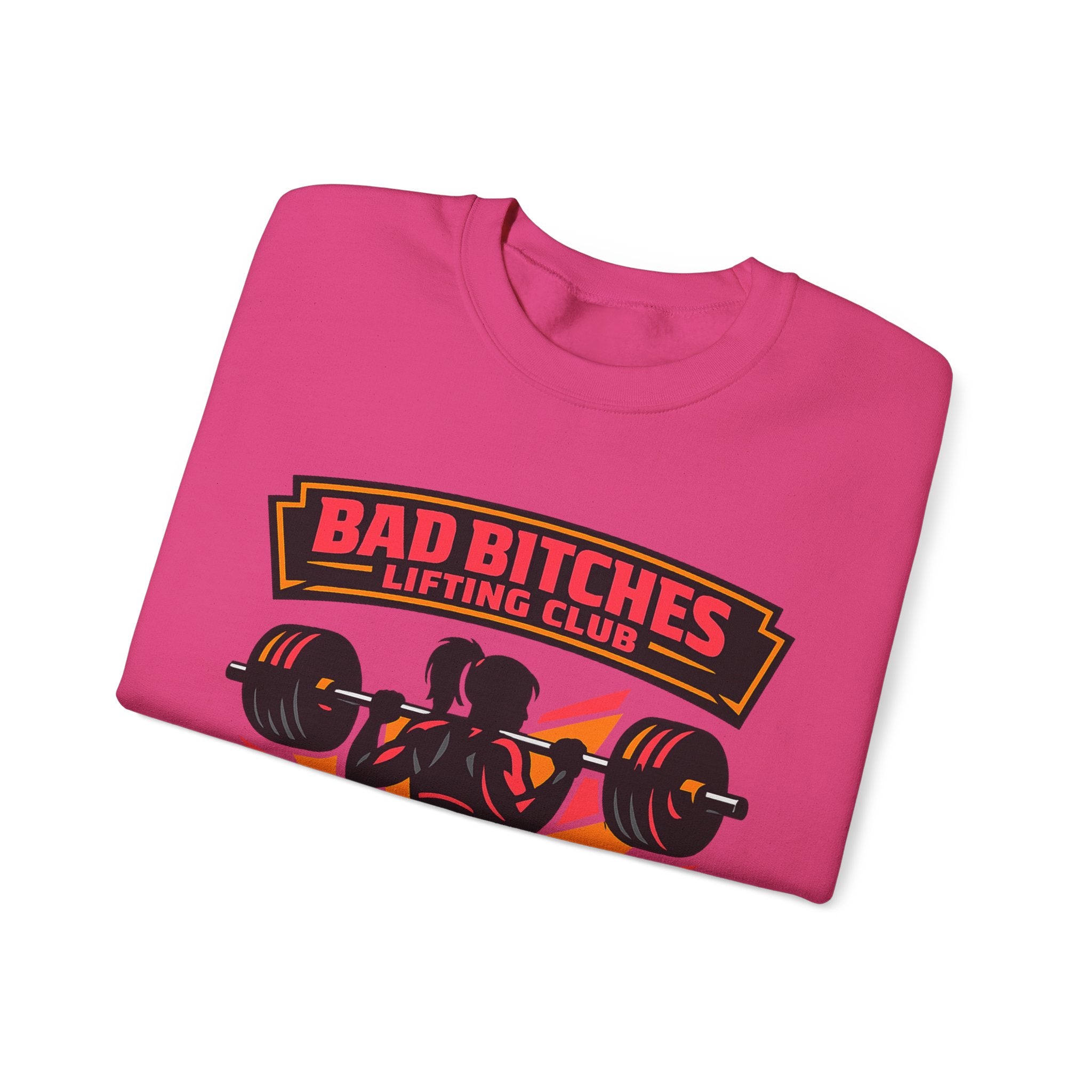 Bad Bitches Lifting Club Crewneck Sweatshirt — Women's Weightlifting Gym Pullover
