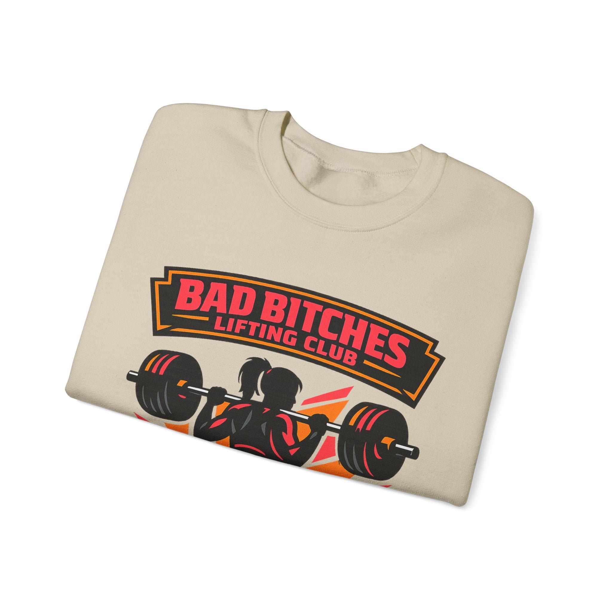 Bad Bitches Lifting Club Crewneck Sweatshirt — Women's Weightlifting Gym Pullover