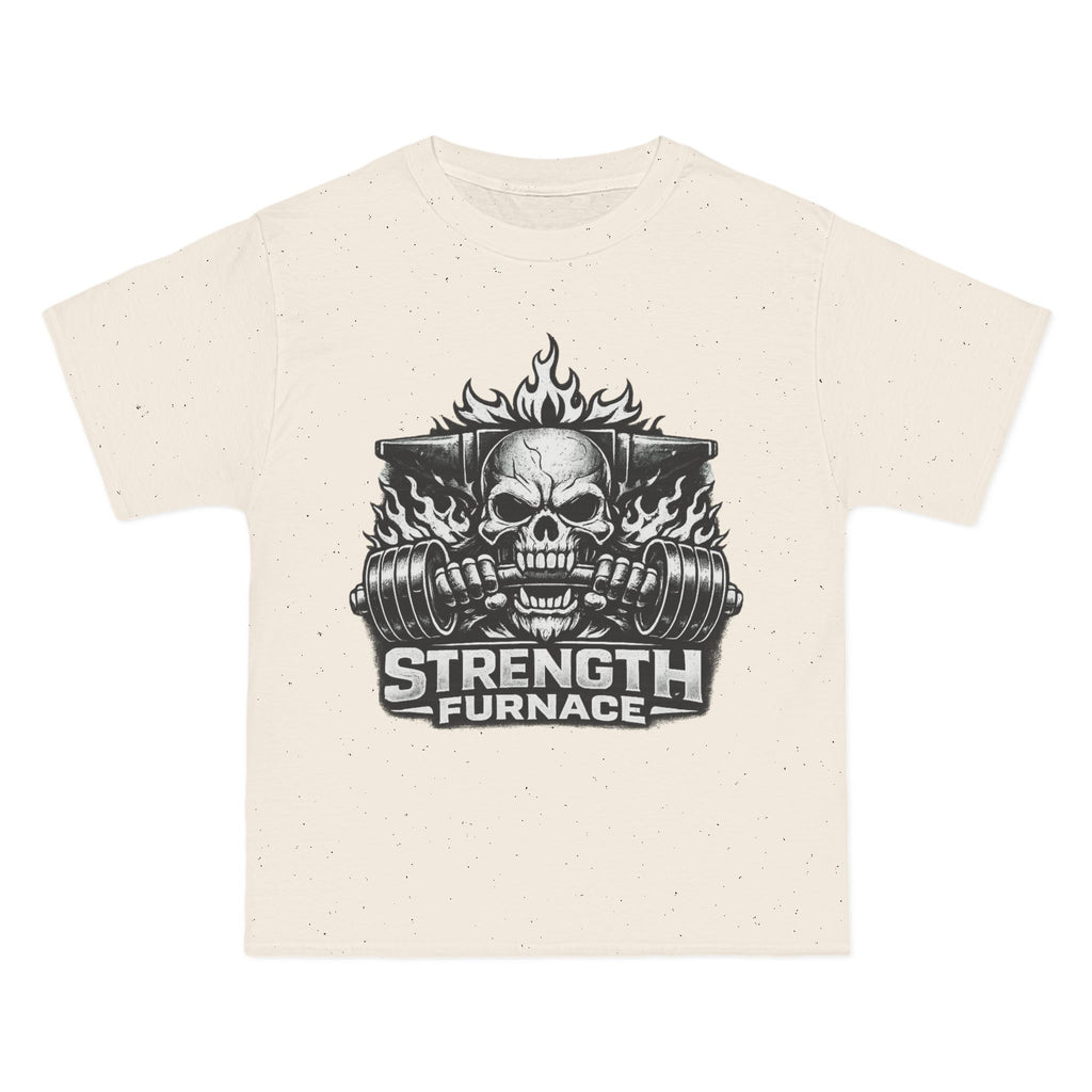 Strength Furnace Skull Gym T-Shirt — Deadlift Weightlifting Tee