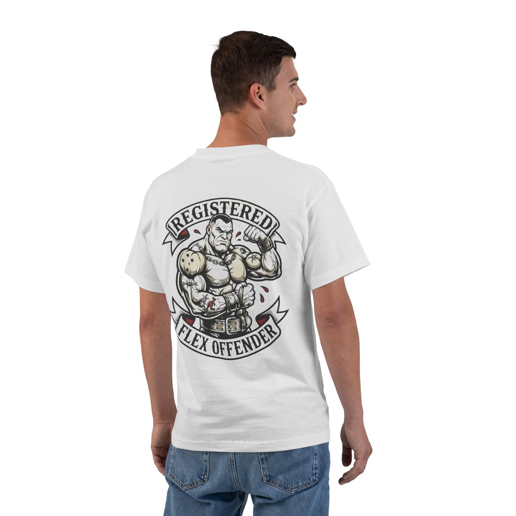 Registered Flex Offender Muscle T-Shirt — Strength Furnace Gym Tee