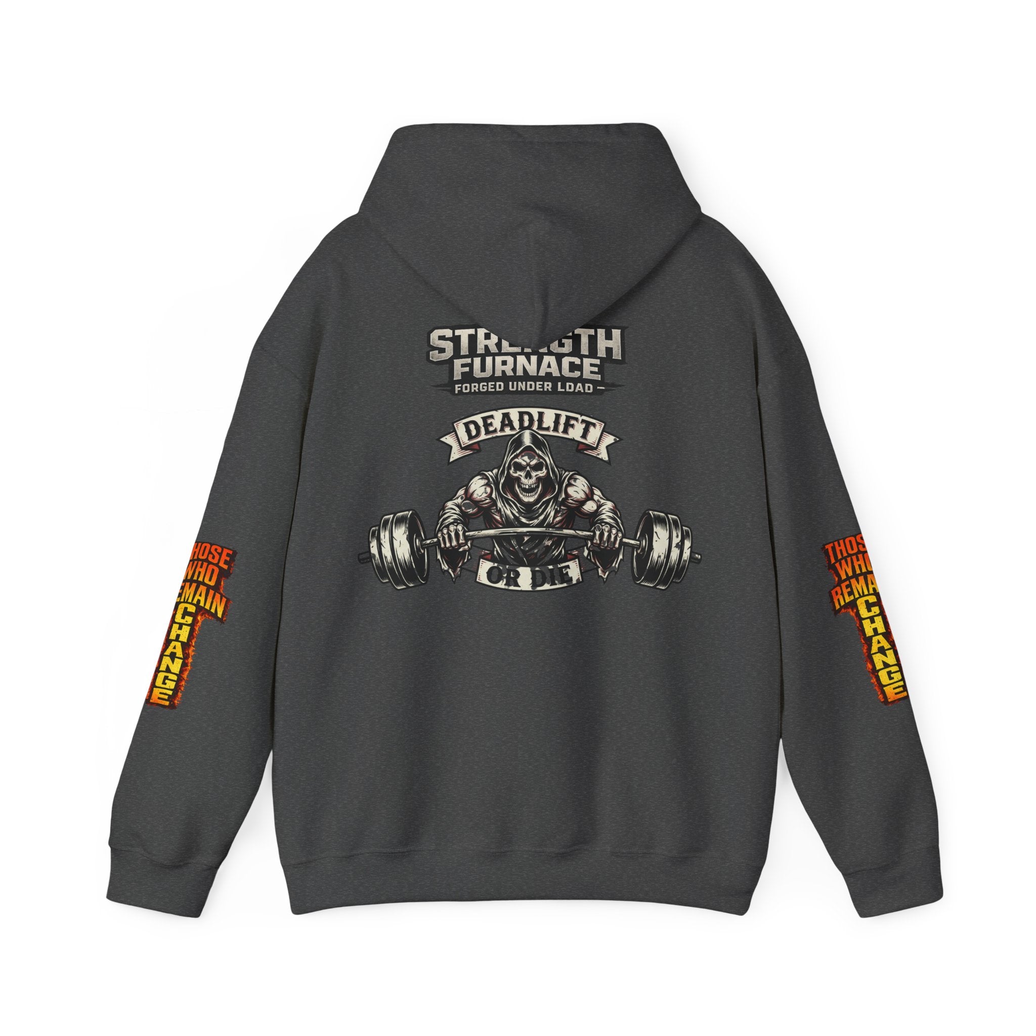 Strength Furnace Deadlift Hoodie — "Deadlift or Die" Weightlifting Gym Sweatshirt