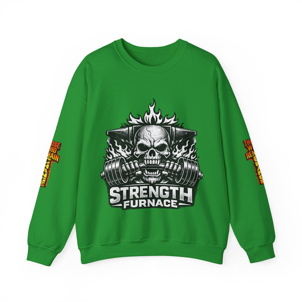 Strength Furnace Crewneck Sweatshirt — "Deadlift or Die" Gym Pullover