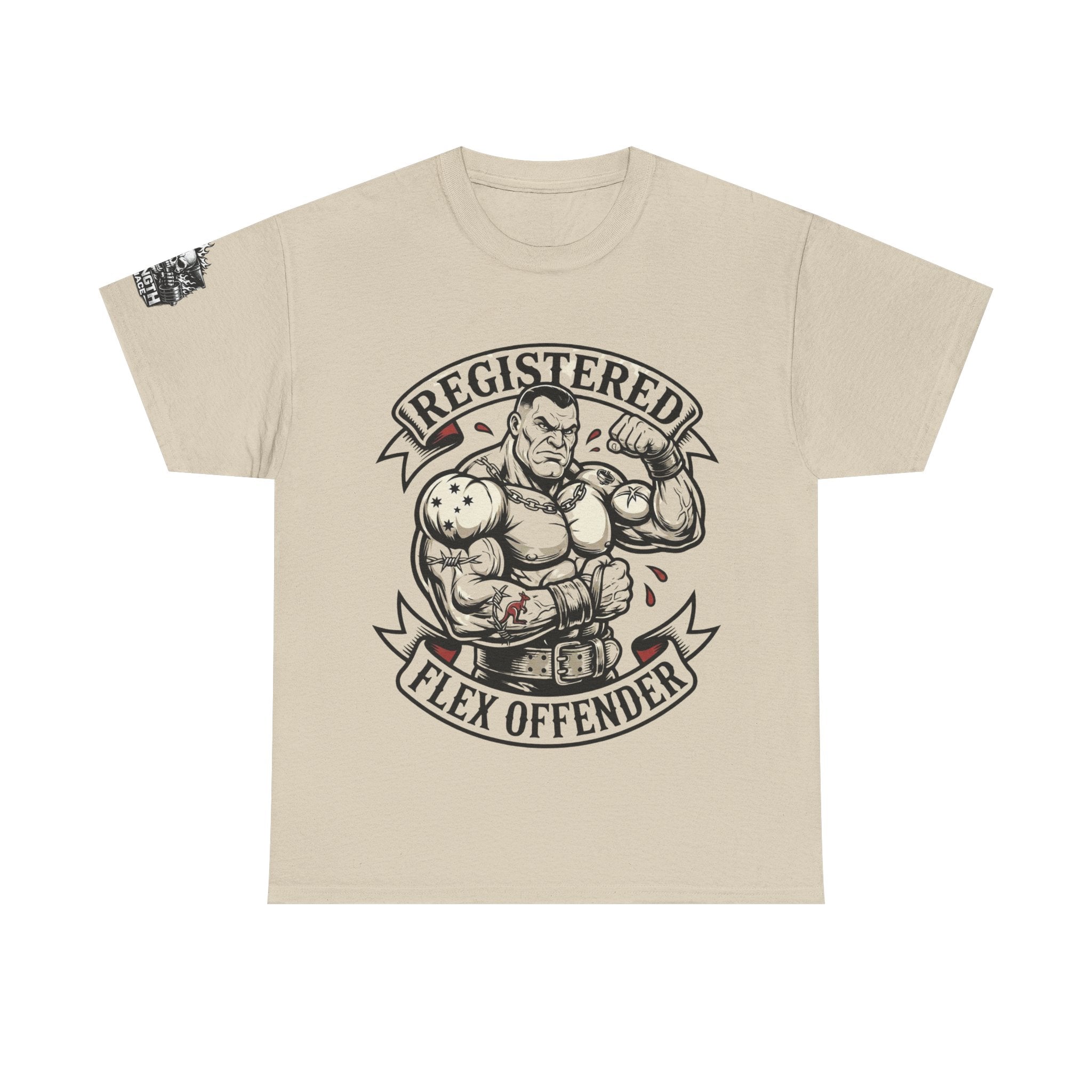 Registered Flex Offender T-Shirt — Strength Furnace Gym Tee