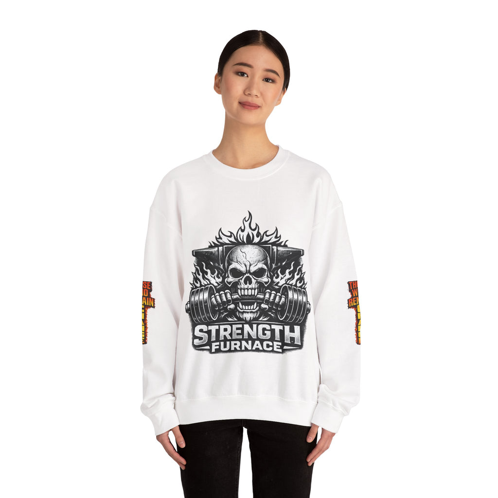 Strength Furnace Crewneck Sweatshirt — "Deadlift or Die" Gym Pullover