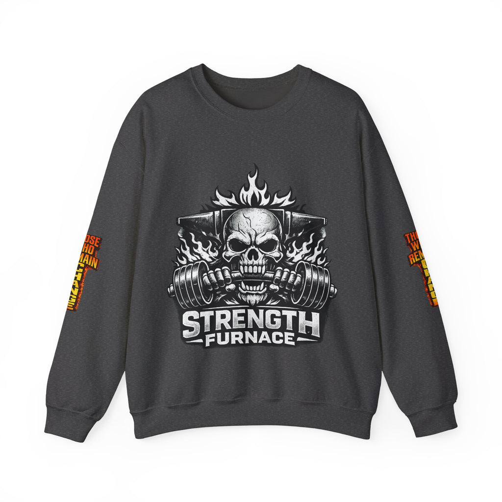 Strength Furnace Crewneck Sweatshirt — "Deadlift or Die" Gym Pullover