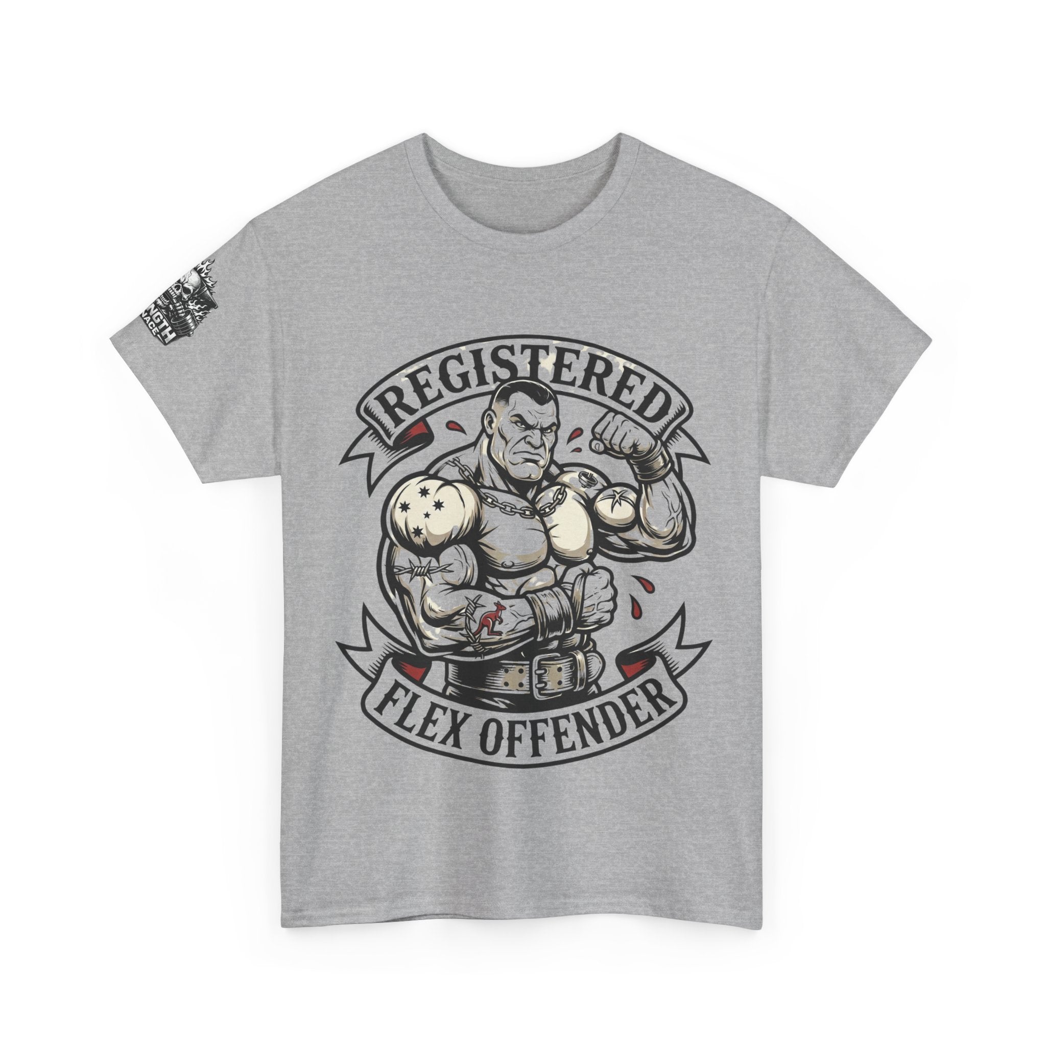 Registered Flex Offender T-Shirt — Strength Furnace Gym Tee