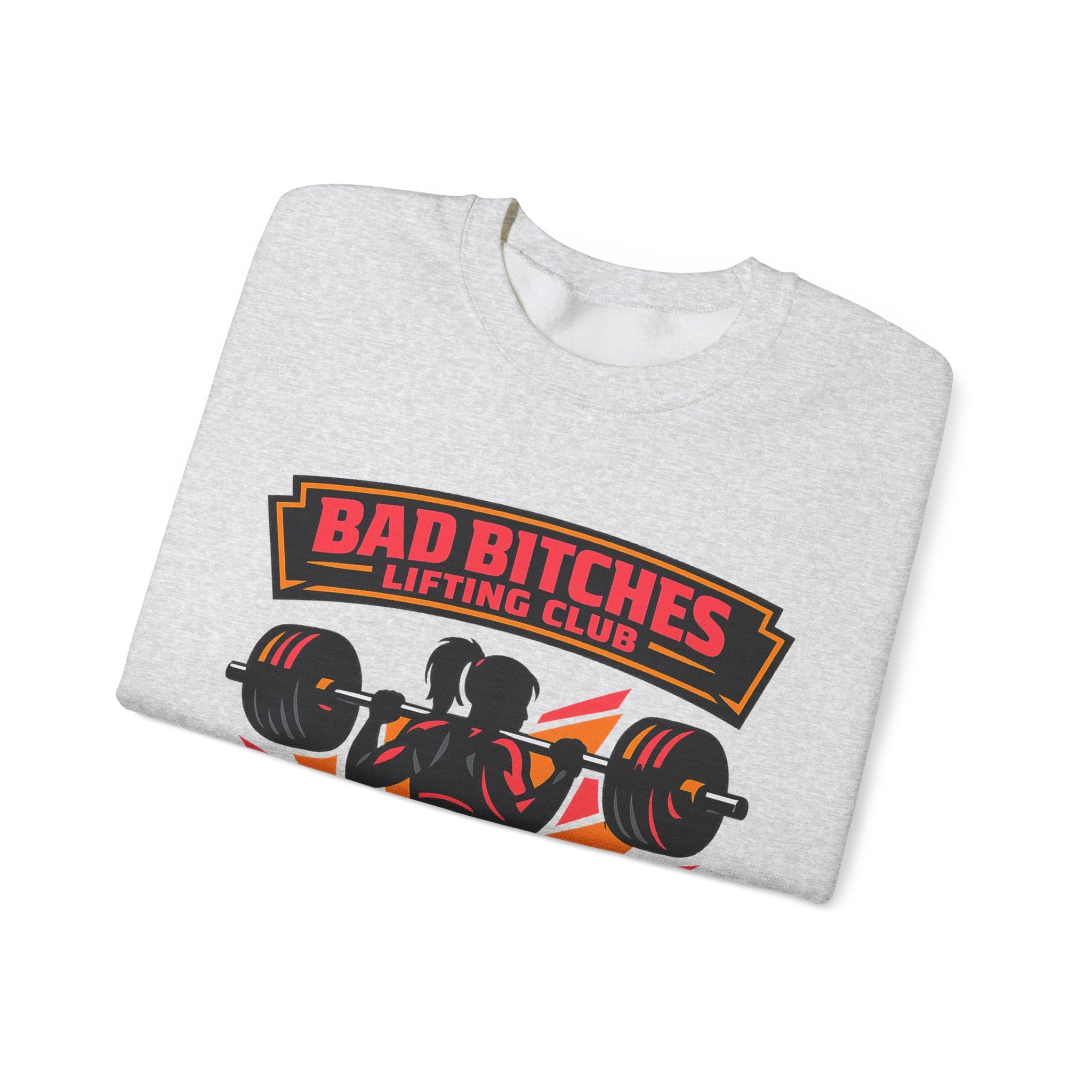 Bad Bitches Lifting Club Crewneck Sweatshirt — Women's Weightlifting Gym Pullover