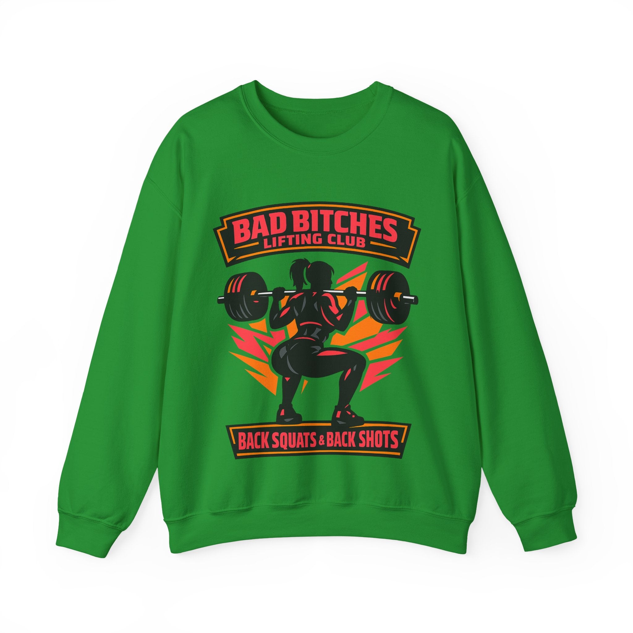 Bad Bitches Lifting Club Crewneck Sweatshirt — Women's Weightlifting Gym Pullover