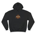 Strength Furnace Hoodie — Flaming Skull Barbell Gym Sweatshirt