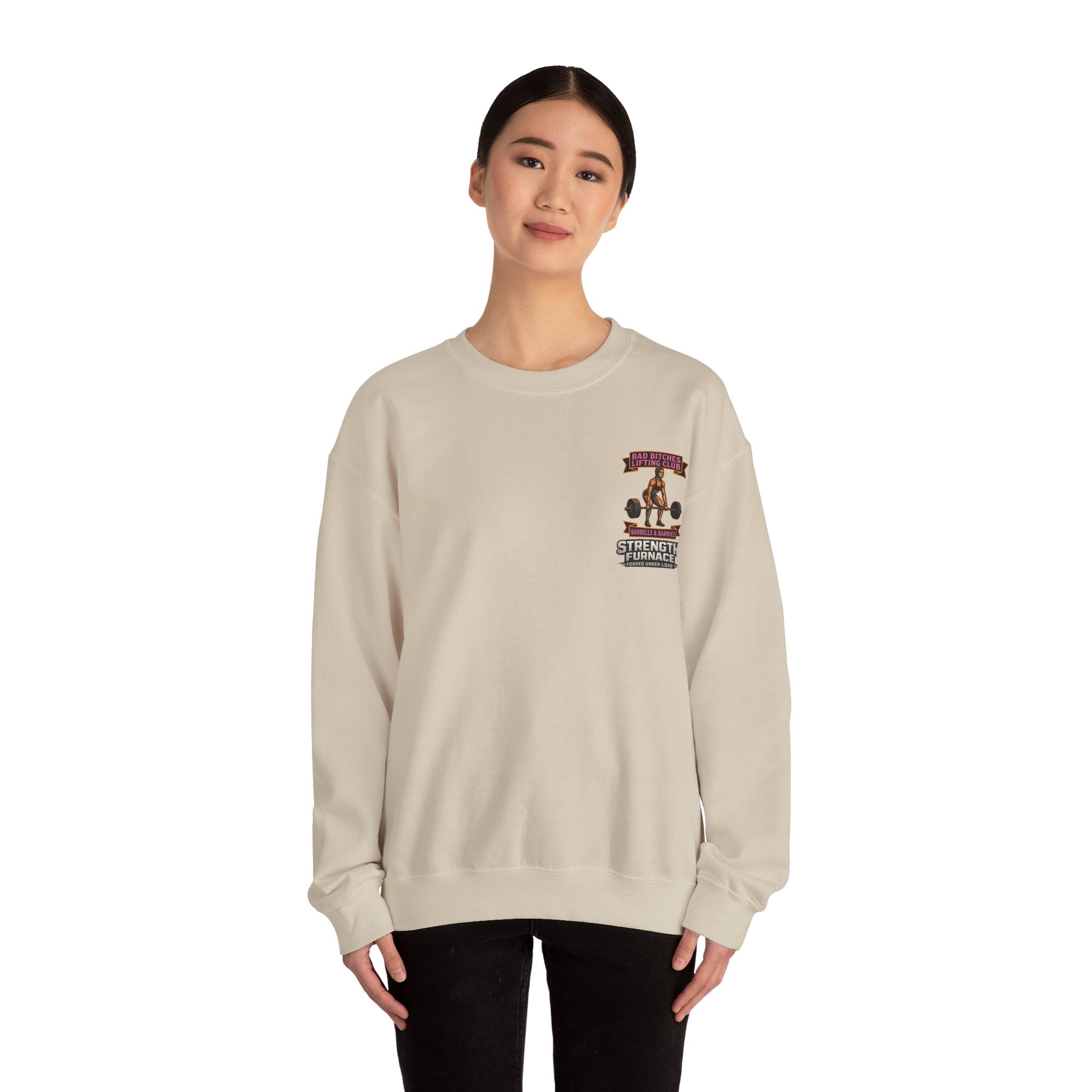Bad Bitches Lifting Club Sweatshirt —  "Deadlifts & Daiquiris" Gym Crewneck