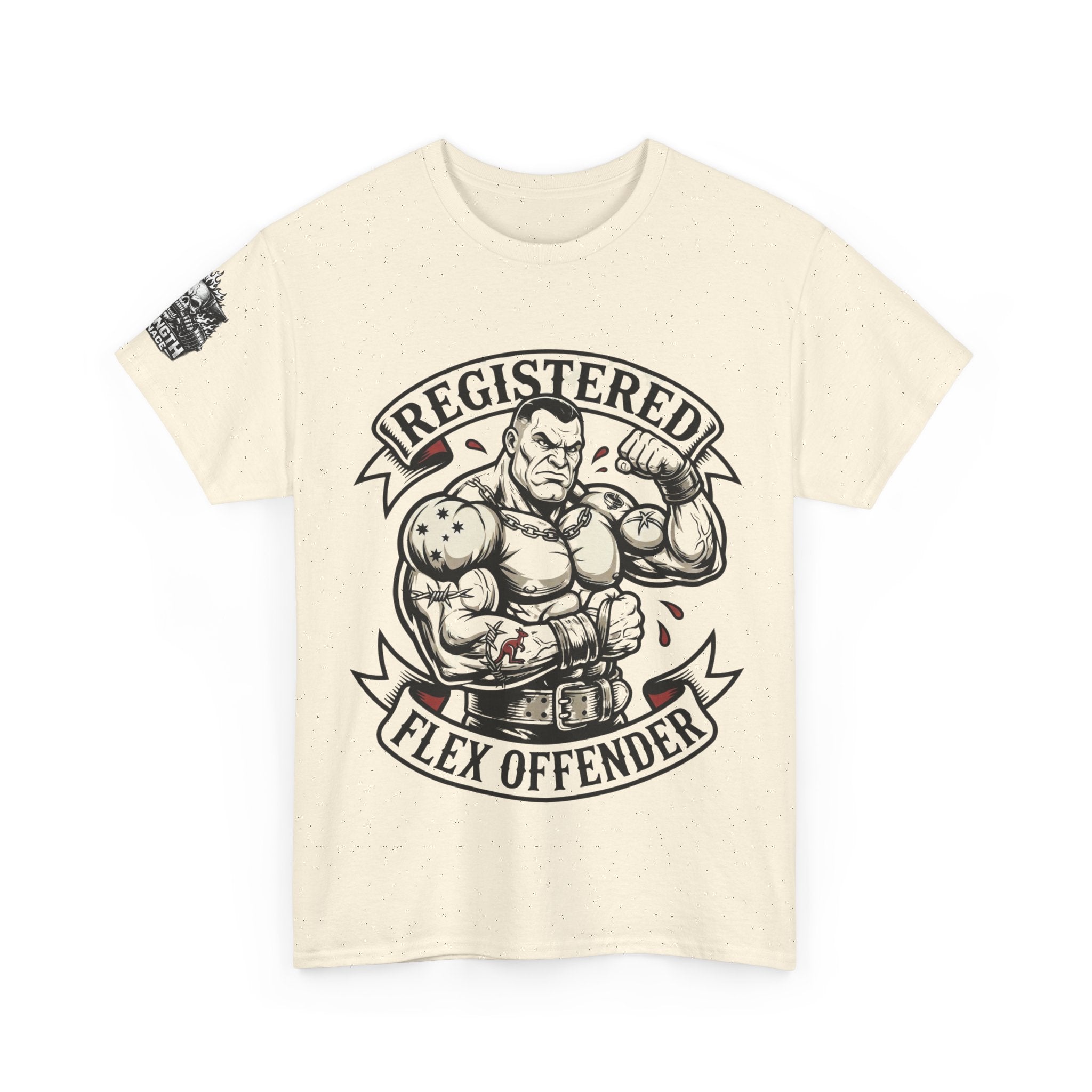 Registered Flex Offender T-Shirt — Strength Furnace Gym Tee