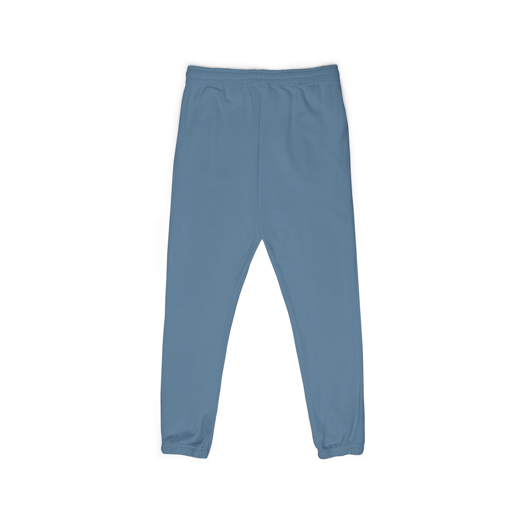 Graphic Sweatpants — Vertical 'Peace, Love, Music' Retro Band Design