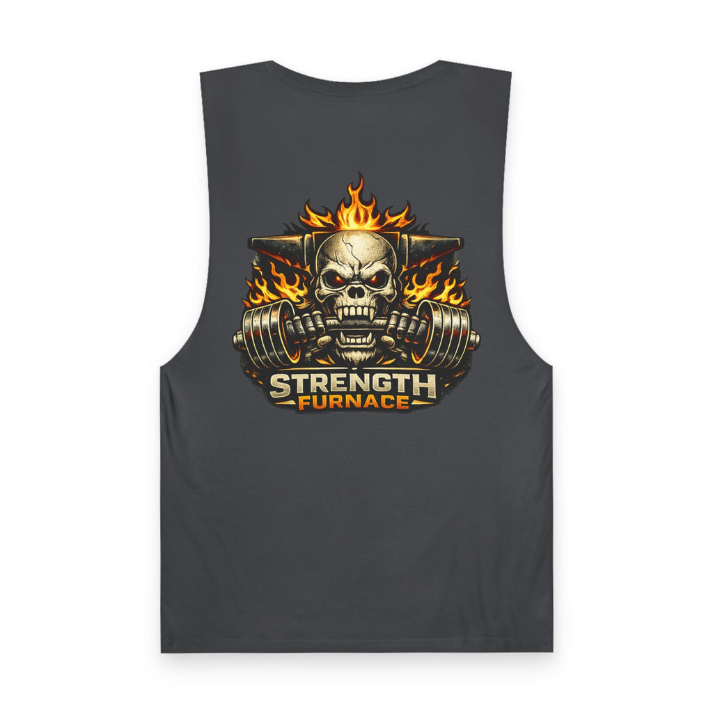 Strength Furnace 'We Lifting 100G' Gym Tank Top — Skull & Barbell Workout Shirt