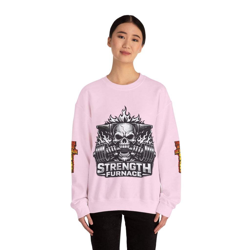 Strength Furnace Crewneck Sweatshirt — "Deadlift or Die" Gym Pullover