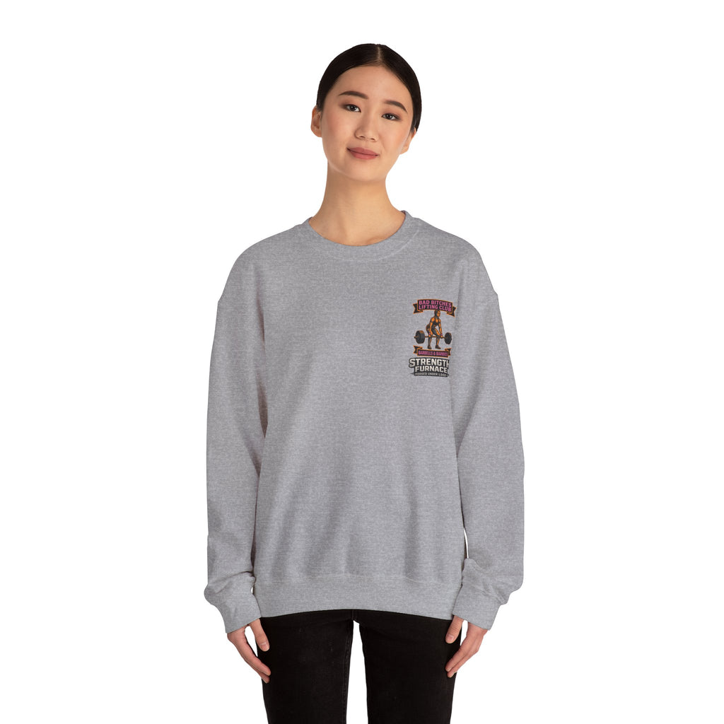 Bad Bitches Lifting Club Sweatshirt —  "Deadlifts & Daiquiris" Gym Crewneck