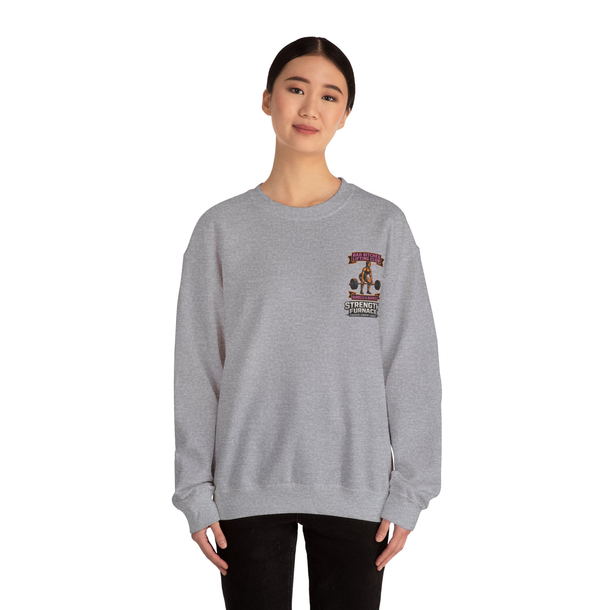 Bad Bitches Lifting Club Sweatshirt —  "Deadlifts & Daiquiris" Gym Crewneck