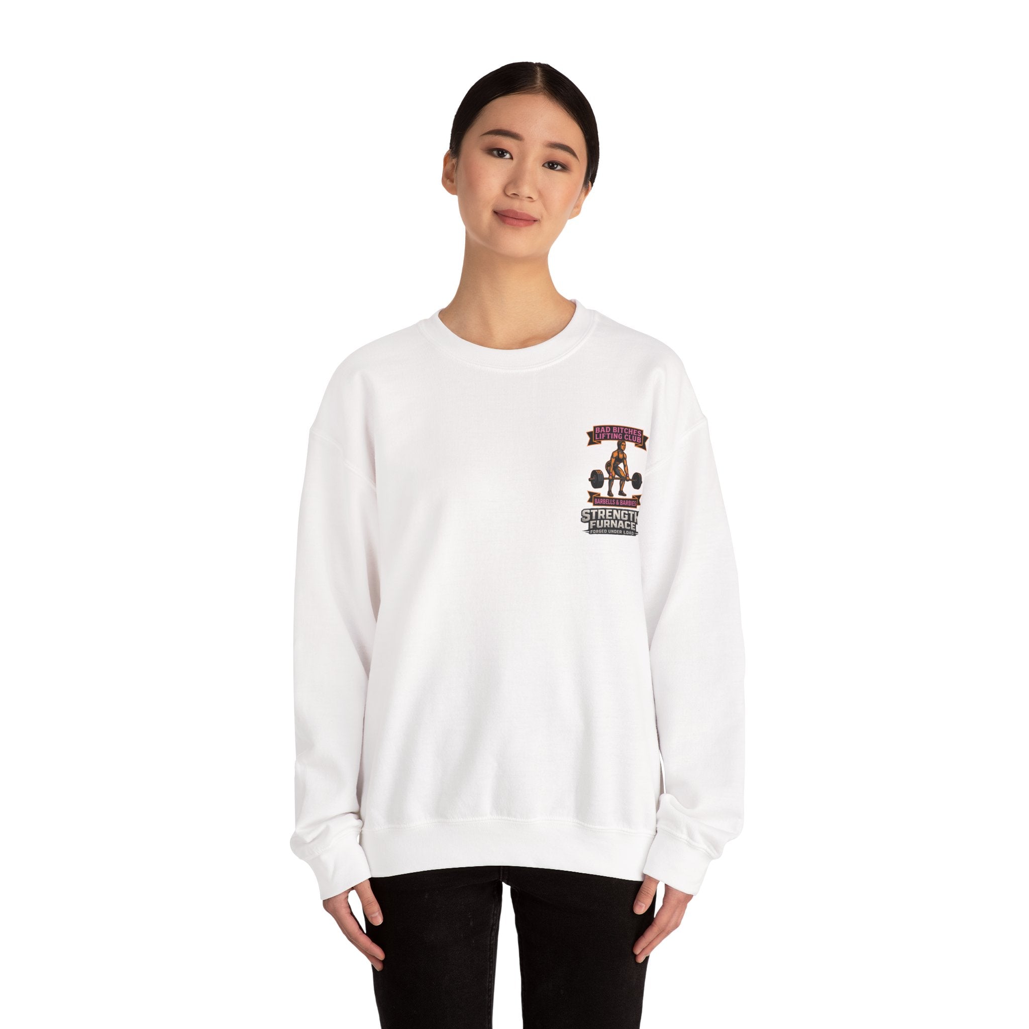 Bad Bitches Lifting Club Sweatshirt —  "Deadlifts & Daiquiris" Gym Crewneck