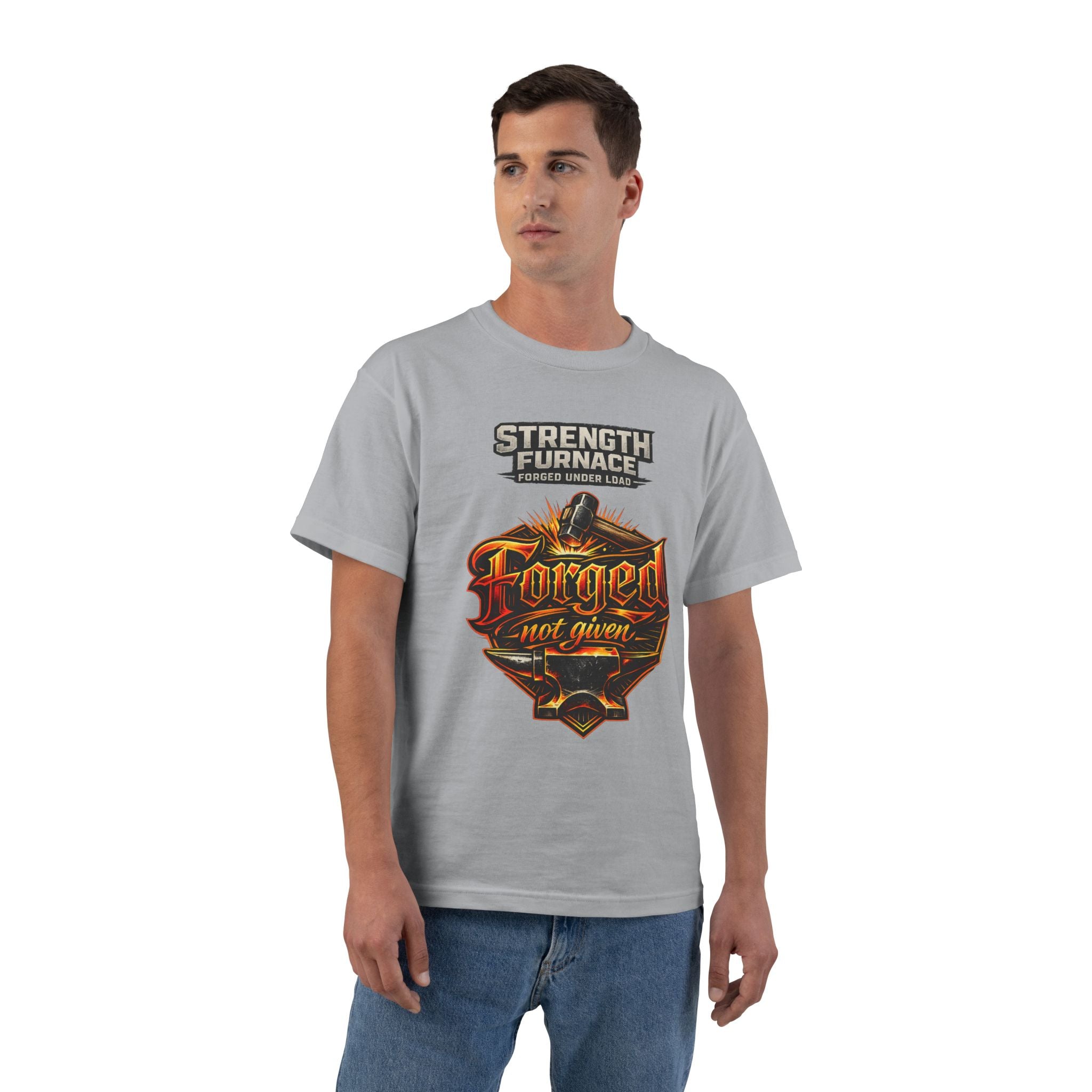 Strength Furnace 'Forged Not Given' T-Shirt — We Lifting Joog Weightlifting Tee