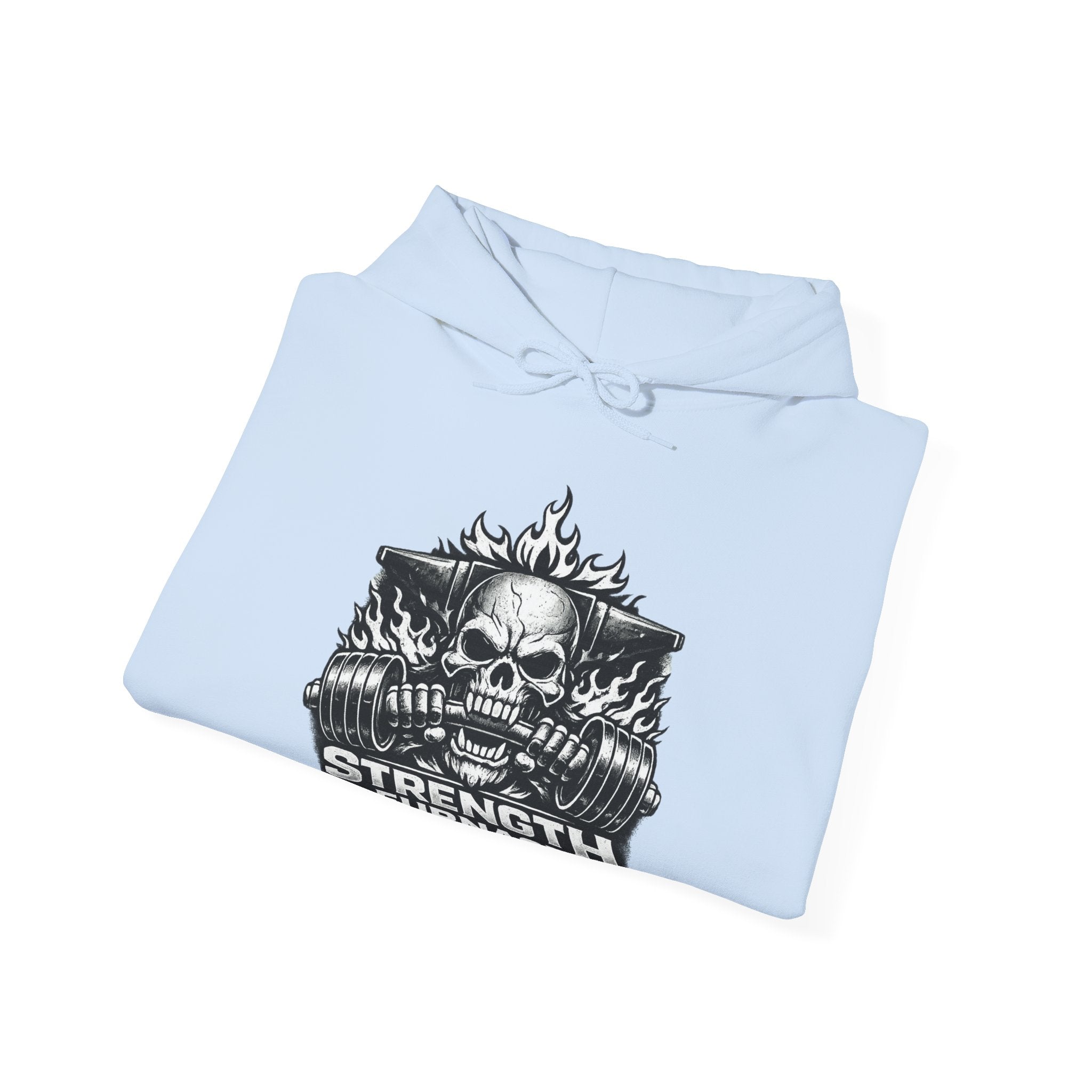 Strength Furnace Deadlift Hoodie — "Deadlift or Die" Weightlifting Gym Sweatshirt