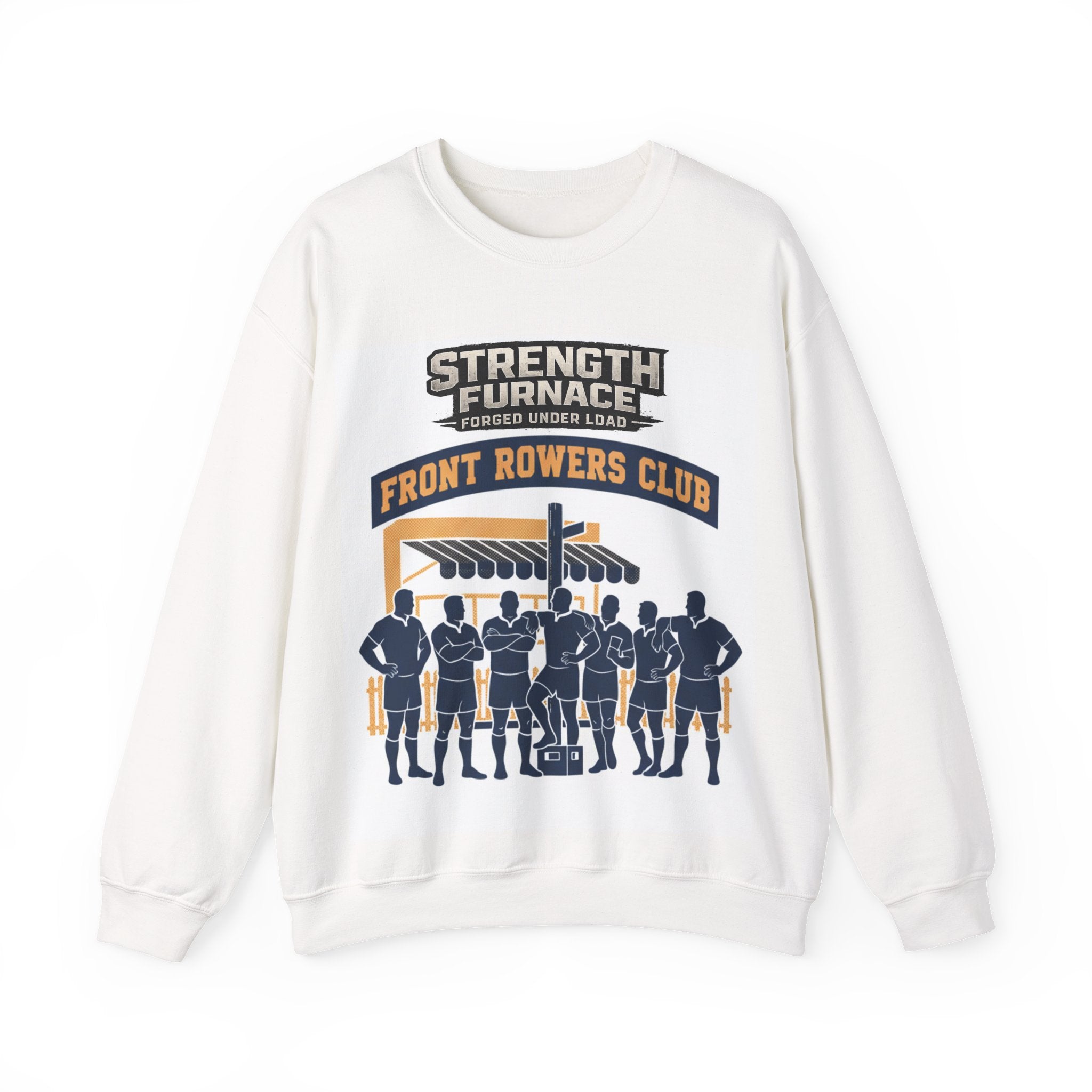 Front Rowers Club Crewneck Sweatshirt — Strength Furnace Team Hoodie