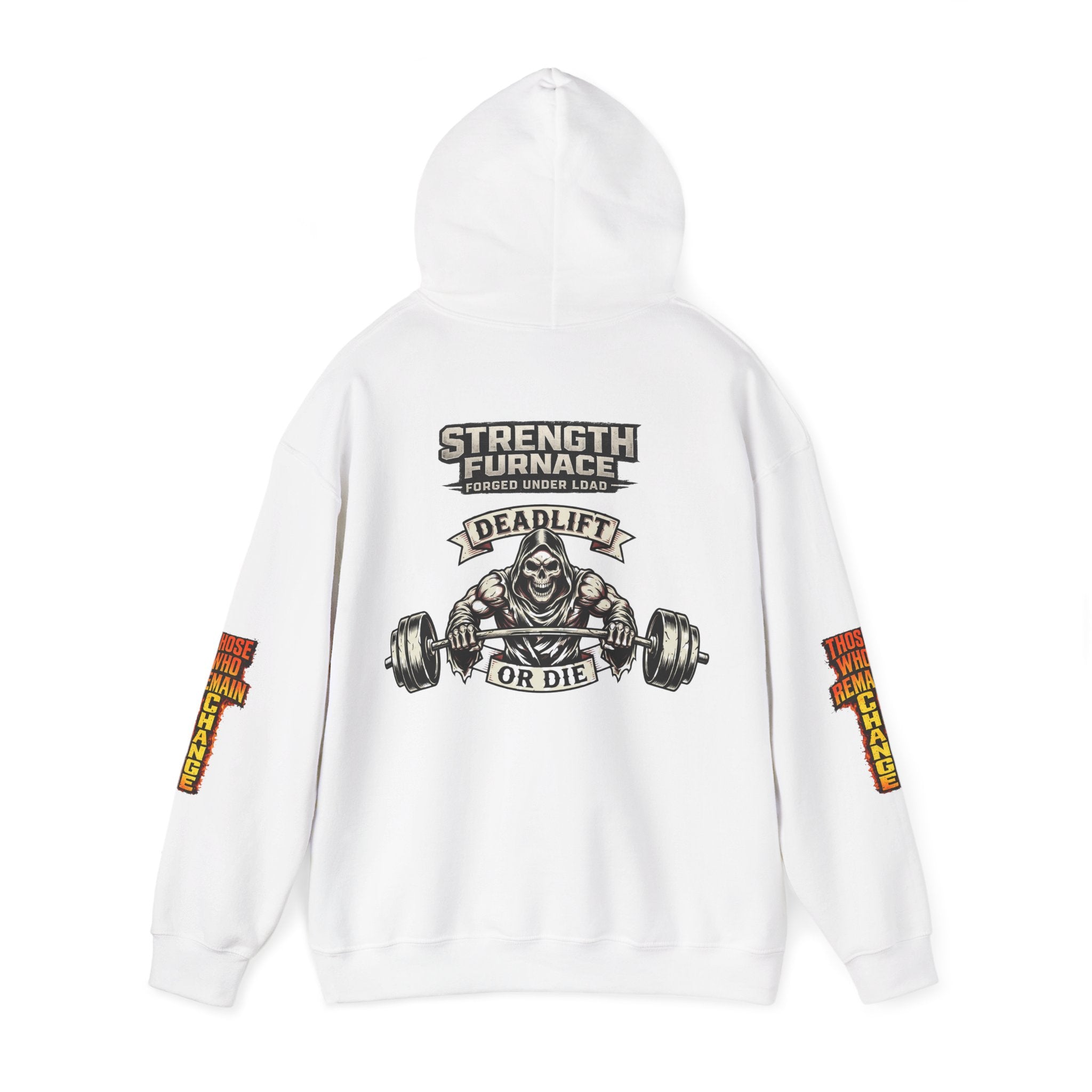 Strength Furnace Deadlift Hoodie — "Deadlift or Die" Weightlifting Gym Sweatshirt