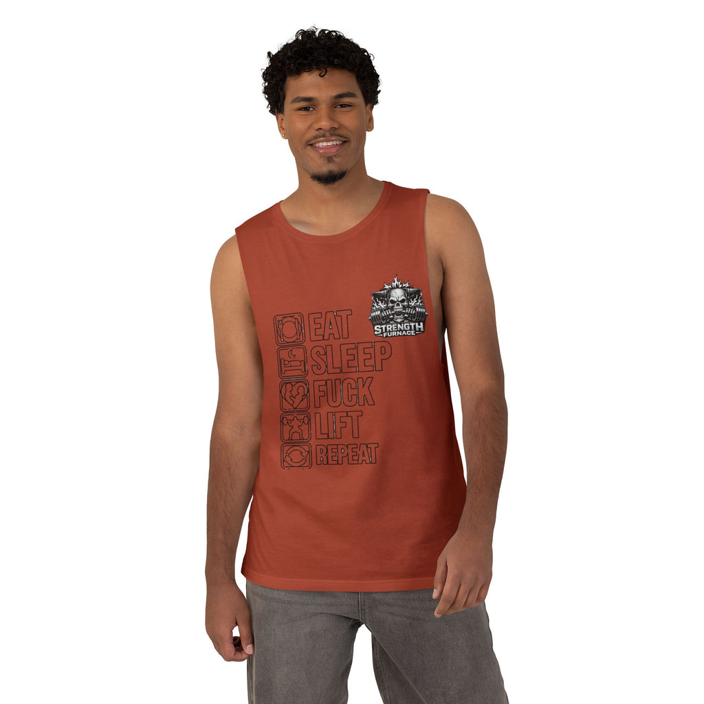 Workout Tank Top — "Eat Sleep Fuck Lift Repeat" Gym Muscle Tee
