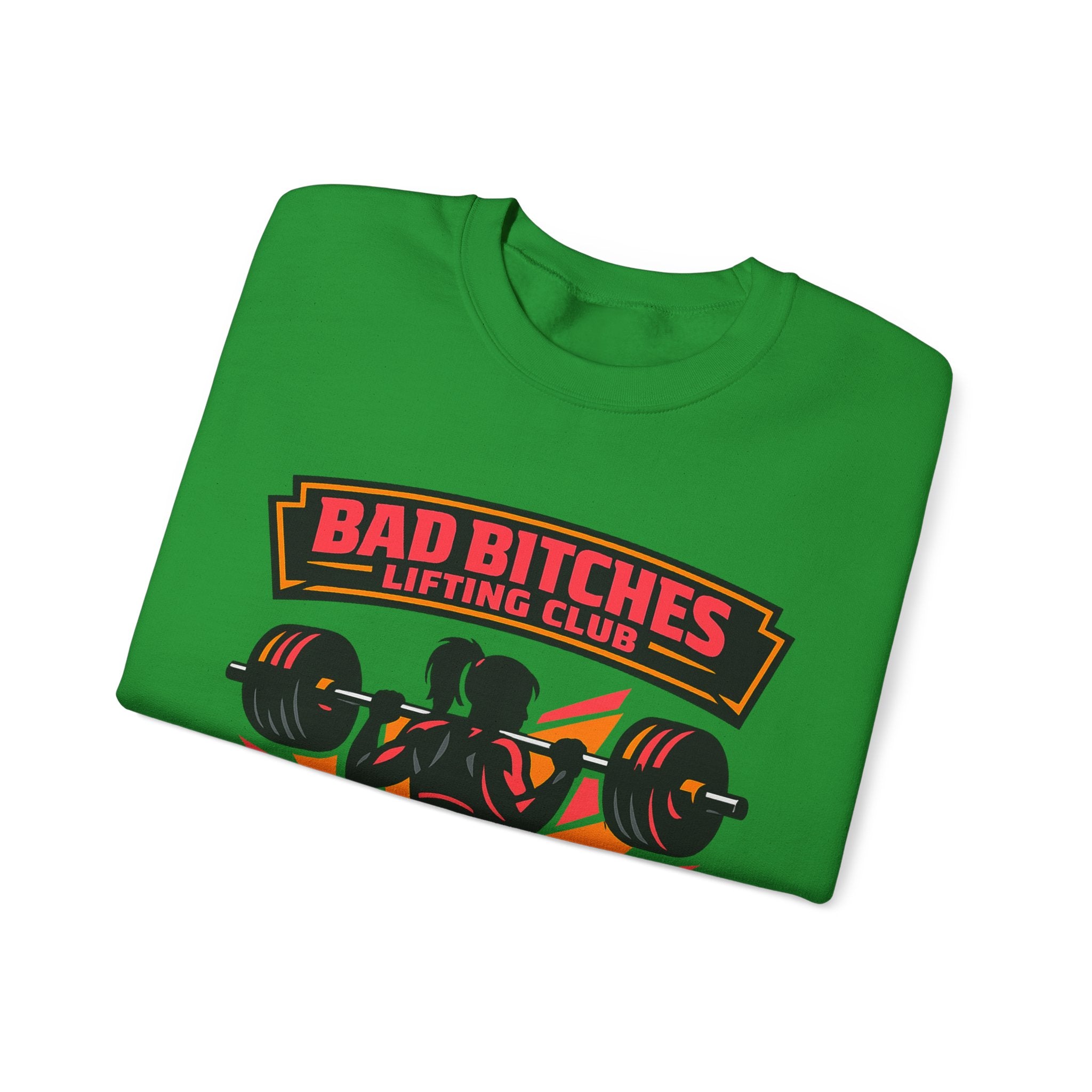 Bad Bitches Lifting Club Crewneck Sweatshirt — Women's Weightlifting Gym Pullover