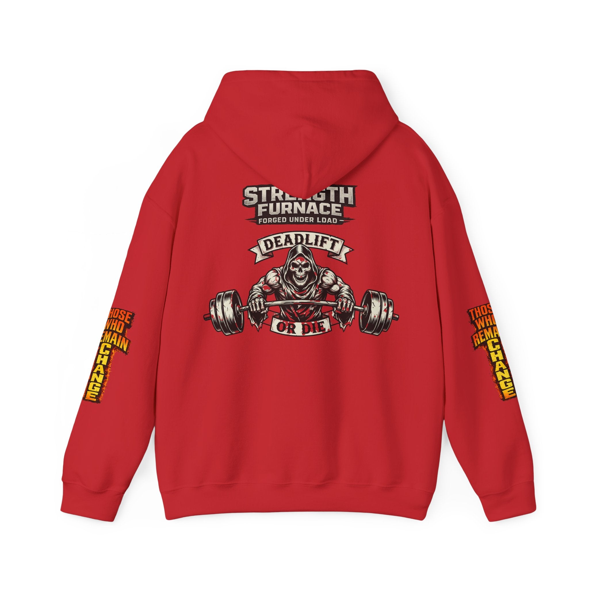 Strength Furnace Deadlift Hoodie — "Deadlift or Die" Weightlifting Gym Sweatshirt