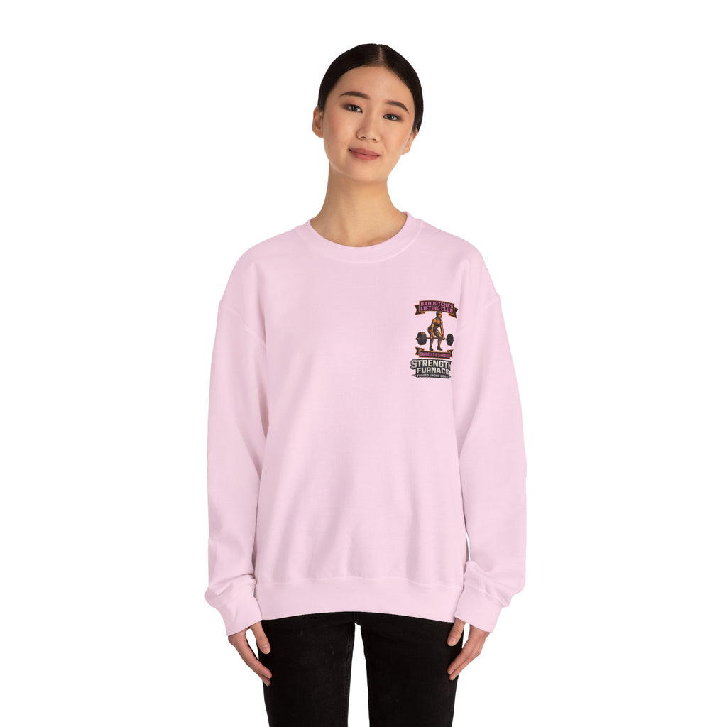 Bad Bitches Lifting Club Sweatshirt —  "Deadlifts & Daiquiris" Gym Crewneck