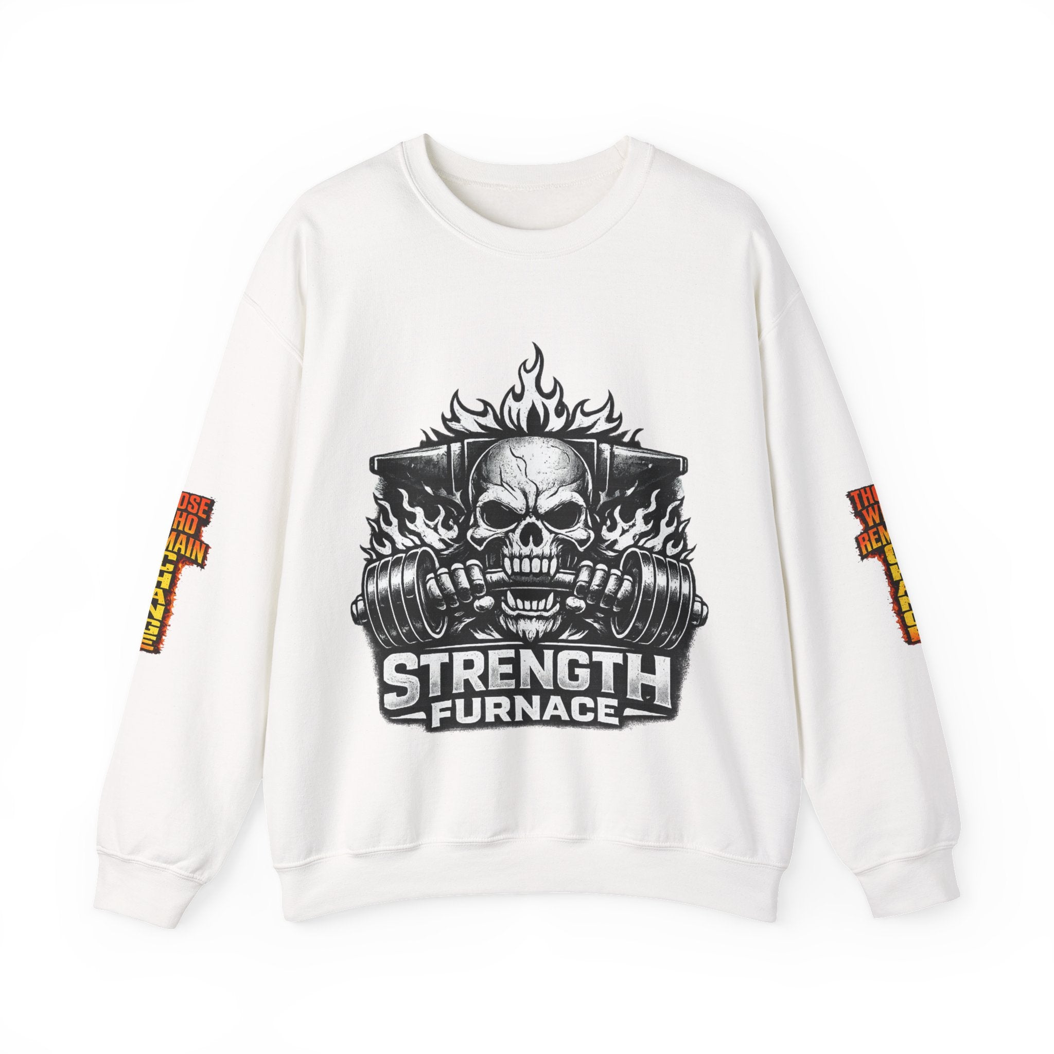 Strength Furnace Crewneck Sweatshirt — "Deadlift or Die" Gym Pullover