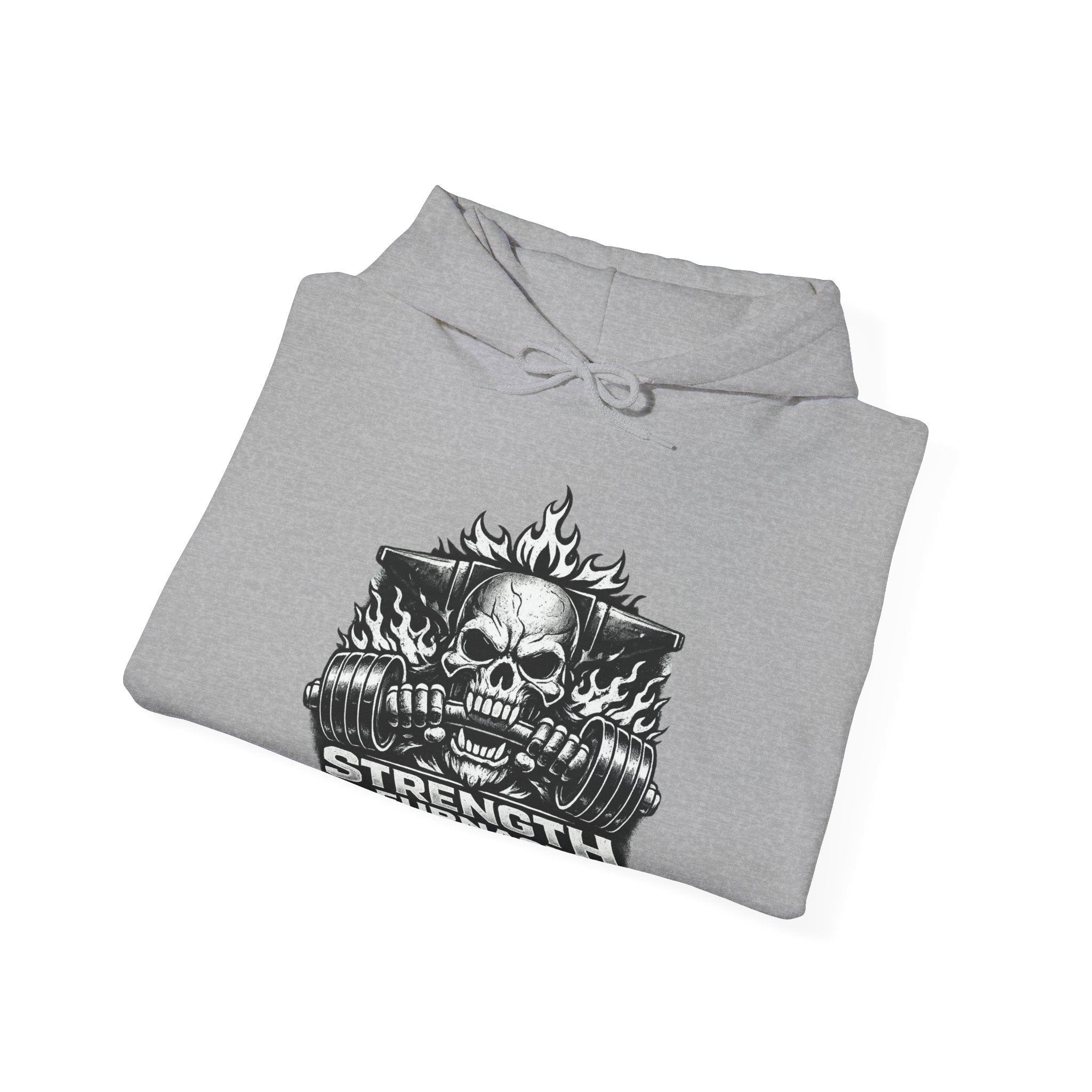 Strength Furnace Deadlift Hoodie — "Deadlift or Die" Weightlifting Gym Sweatshirt